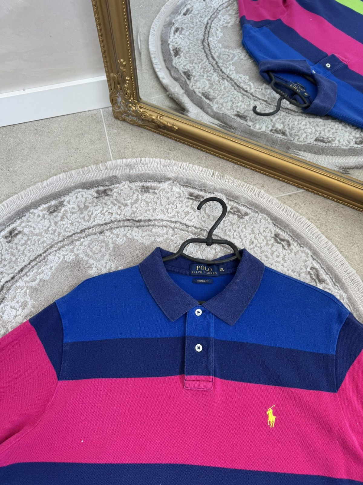 Polo Ralph Lauren Polo Ralph Lauren T-Shirt Chief Keef striped Polo Size US XL / EU 56 / 4 - 2 Thumbnail