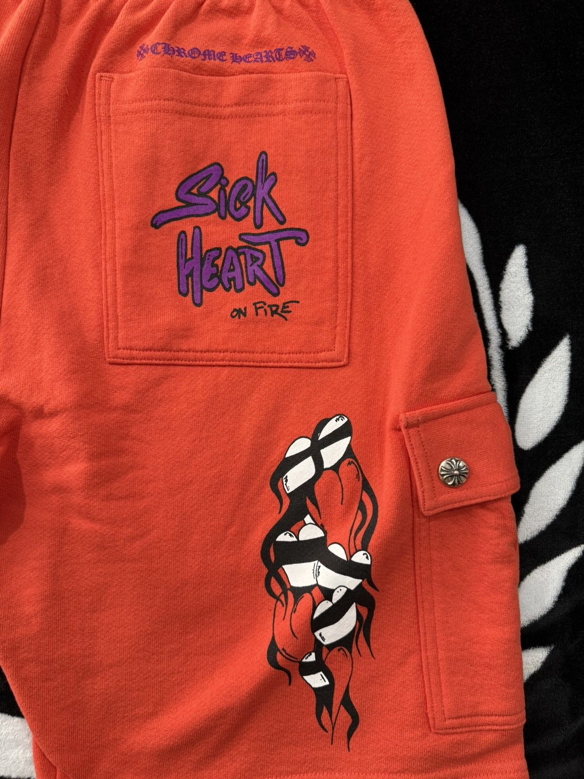 Chrome Hearts CHROME HEARTS MATTY BOY SPARK THE HEART SHORTS XL Size US 38 / EU 54 - 5 Thumbnail