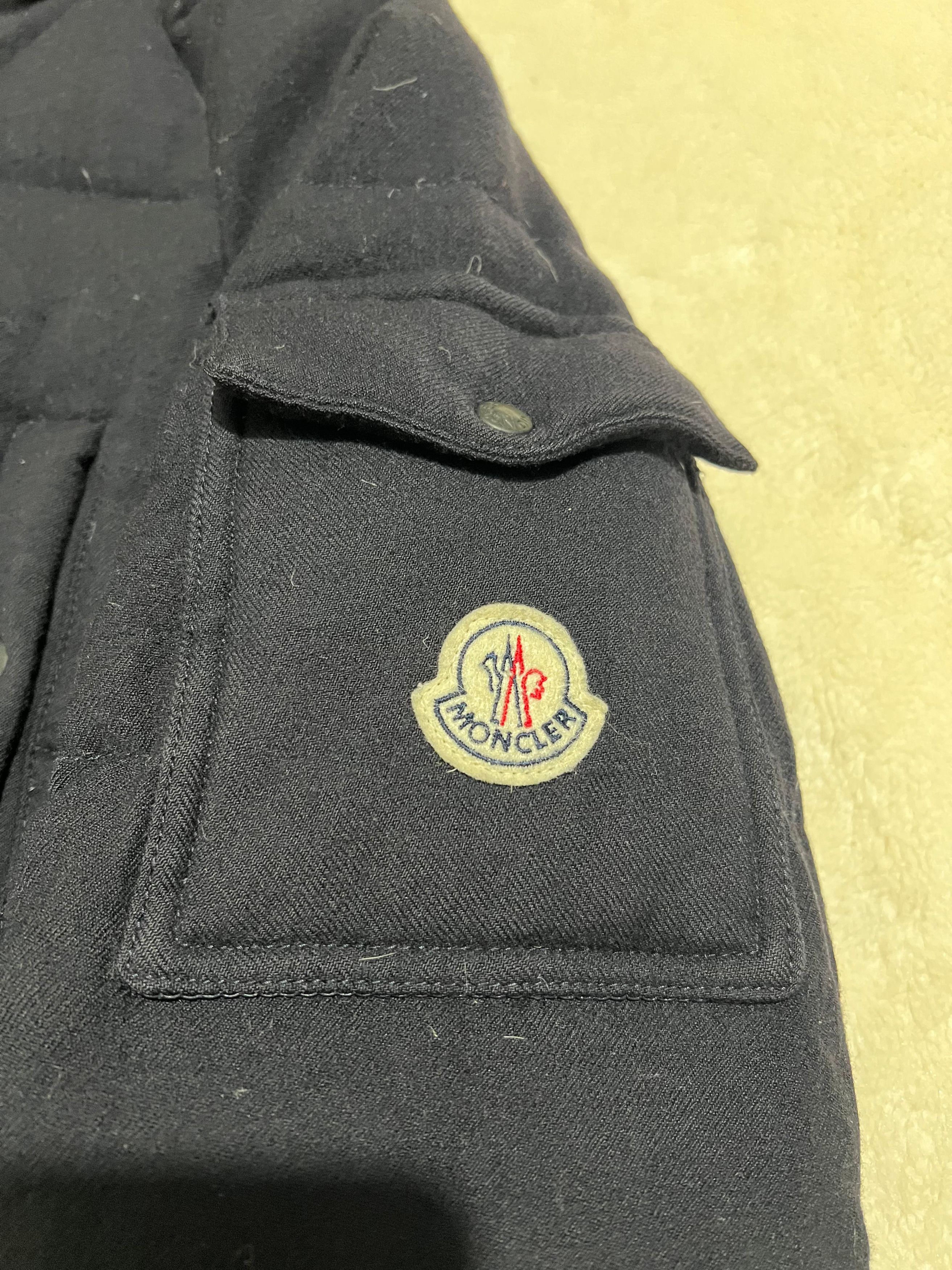 Moncler Moncler Long Wool Parka Navy Size US XL / EU 56 / 4 - 5 Thumbnail