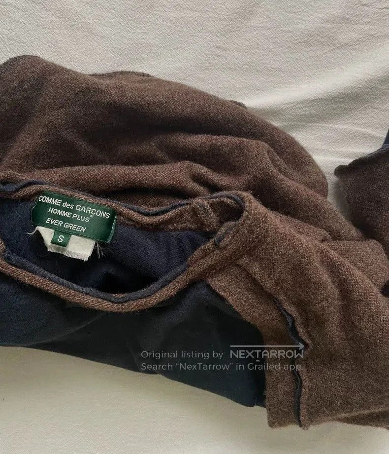 Comme des Garcons CdG Homme Plus Layered Cotton Wool Sweater Tee. Size US S / EU 44-46 / 1 - 4 Thumbnail