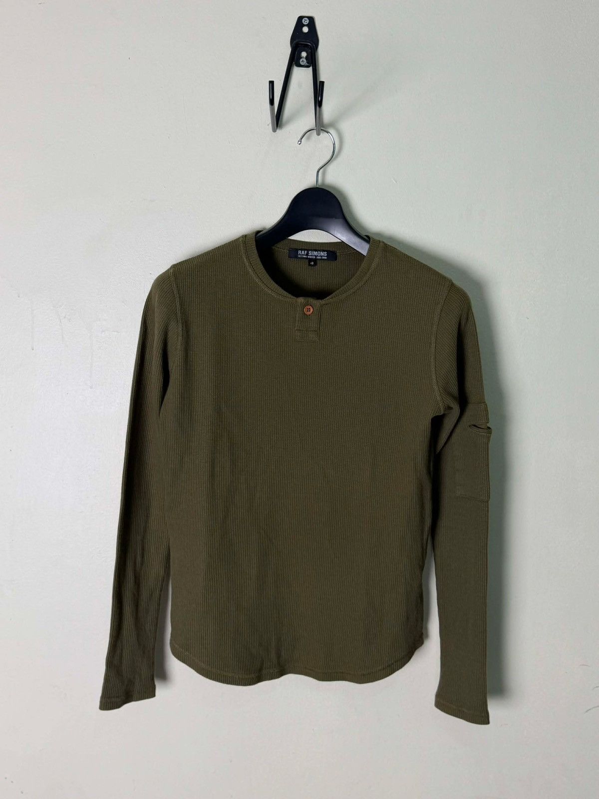 Raf Simons Raf Simons olive green Autumn Winter 2005-2006 sweatshirt Size US M / EU 48-50 / 2 - 1 Thumbnail
