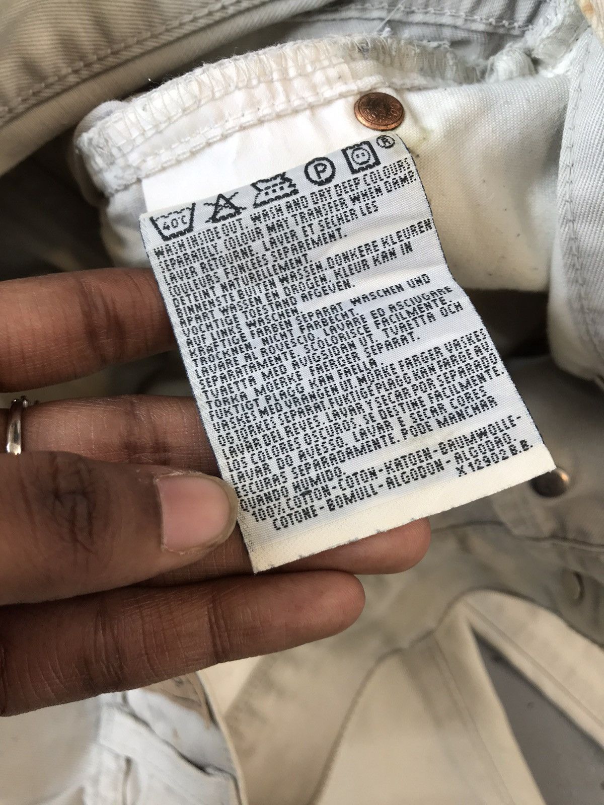 Levi's × Vintage Vintage Levi’s silver tab off white straight denim Size US 32 / EU 48 - 6 Thumbnail