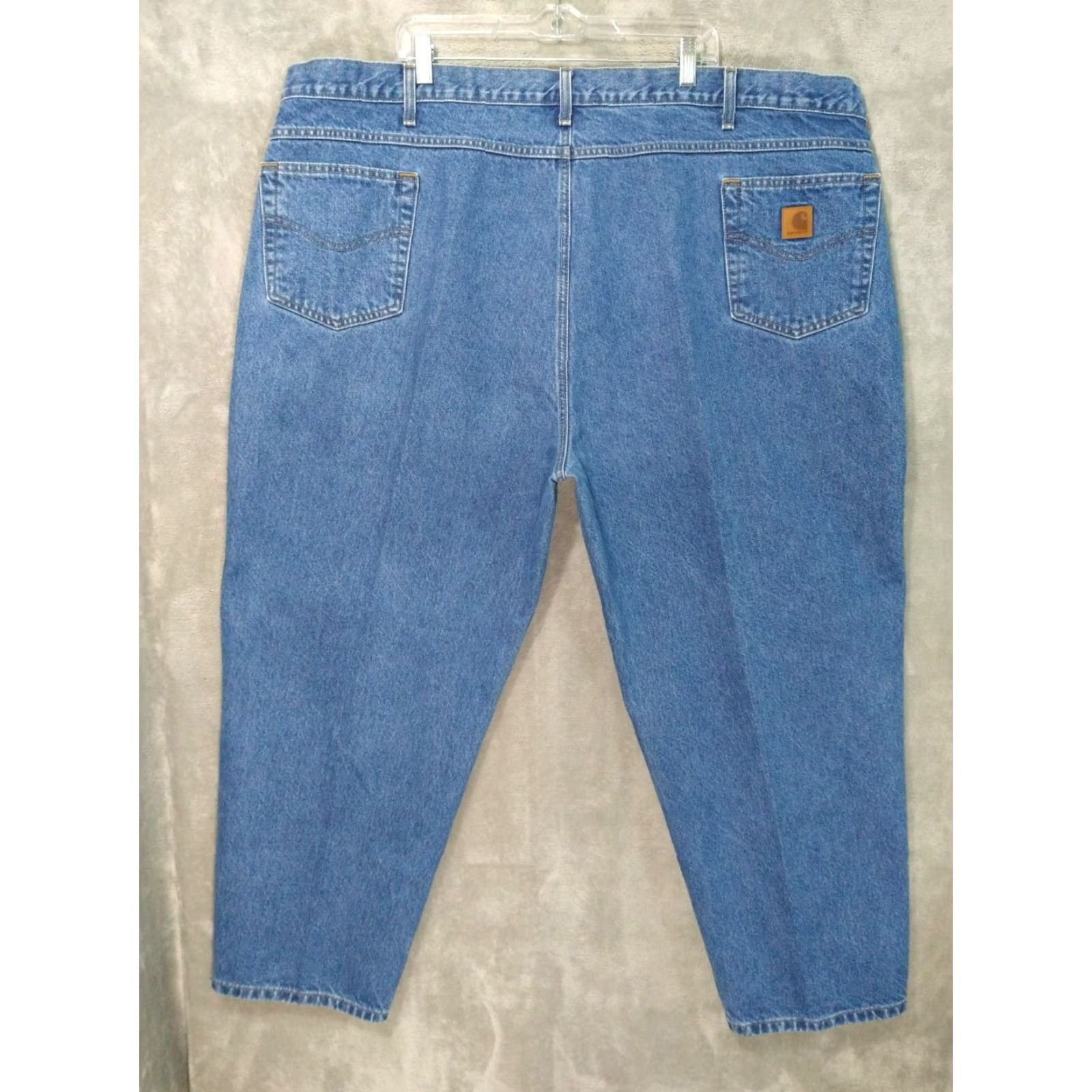 Carhartt Carhartt Jeans Mens 52x30 Blue Denim Relaxed Fit Straight Leg Dark Wash B17 DST Size US 36 / EU 52 - 2 Thumbnail