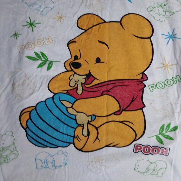 Vintage Vintage 90s Winnie The Pooh AOP Ringer T-Shirt Size US XL / EU 56 / 4 - 5 Thumbnail