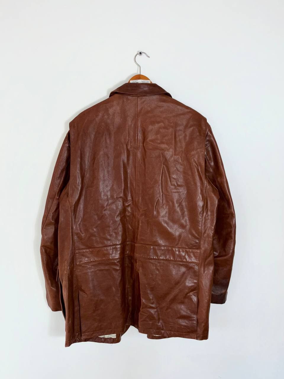 Loro Piana Loro Piana Leather Coat Jacket Size US XXL / EU 58 / 5 - 4 Thumbnail