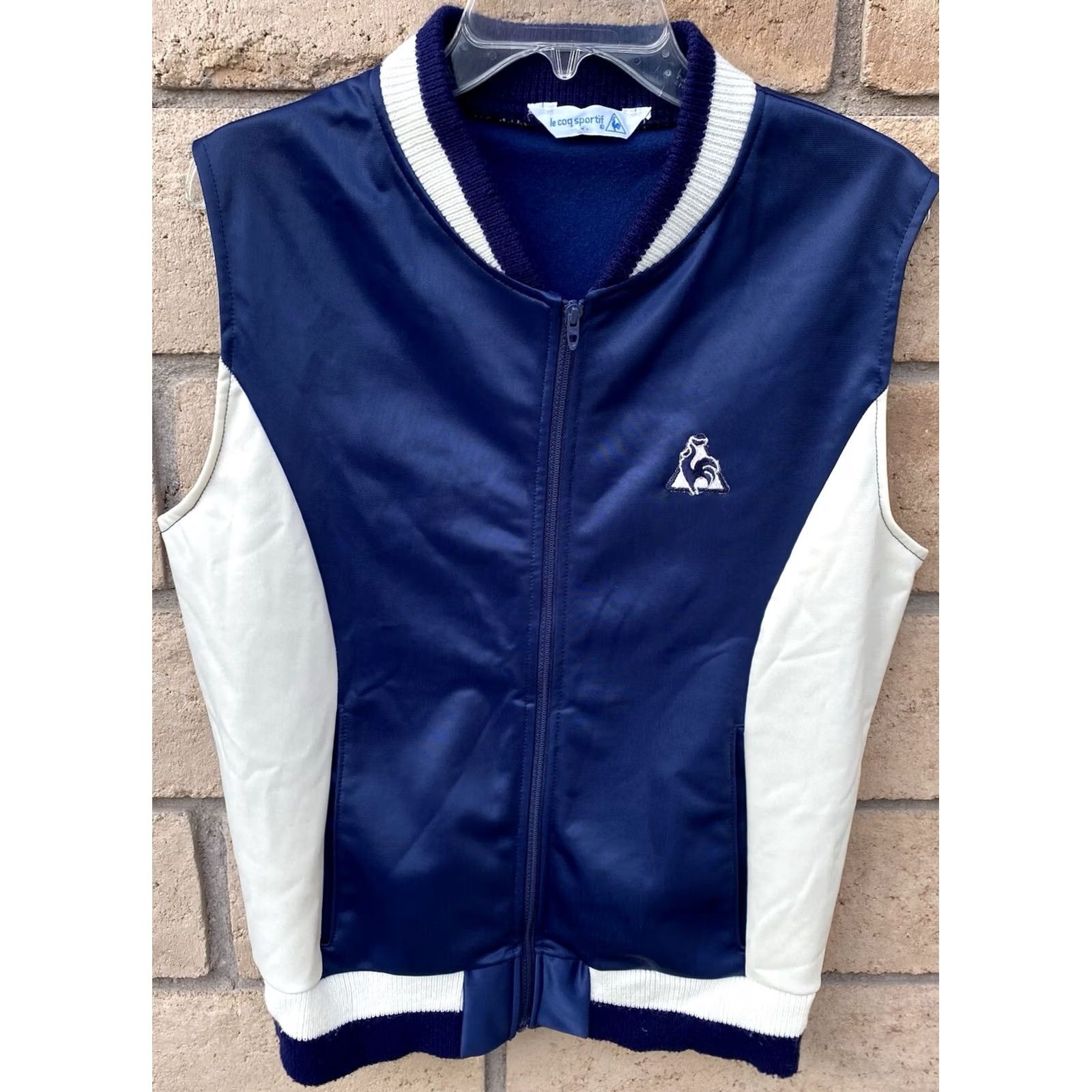 Le Coq Sportif VINTAGE Le Coq Sportif Track Vest M Blue White Rooster Logo Zip Vest Mens Vintage) Size US M / EU 48-50 / 2 - 3 Thumbnail