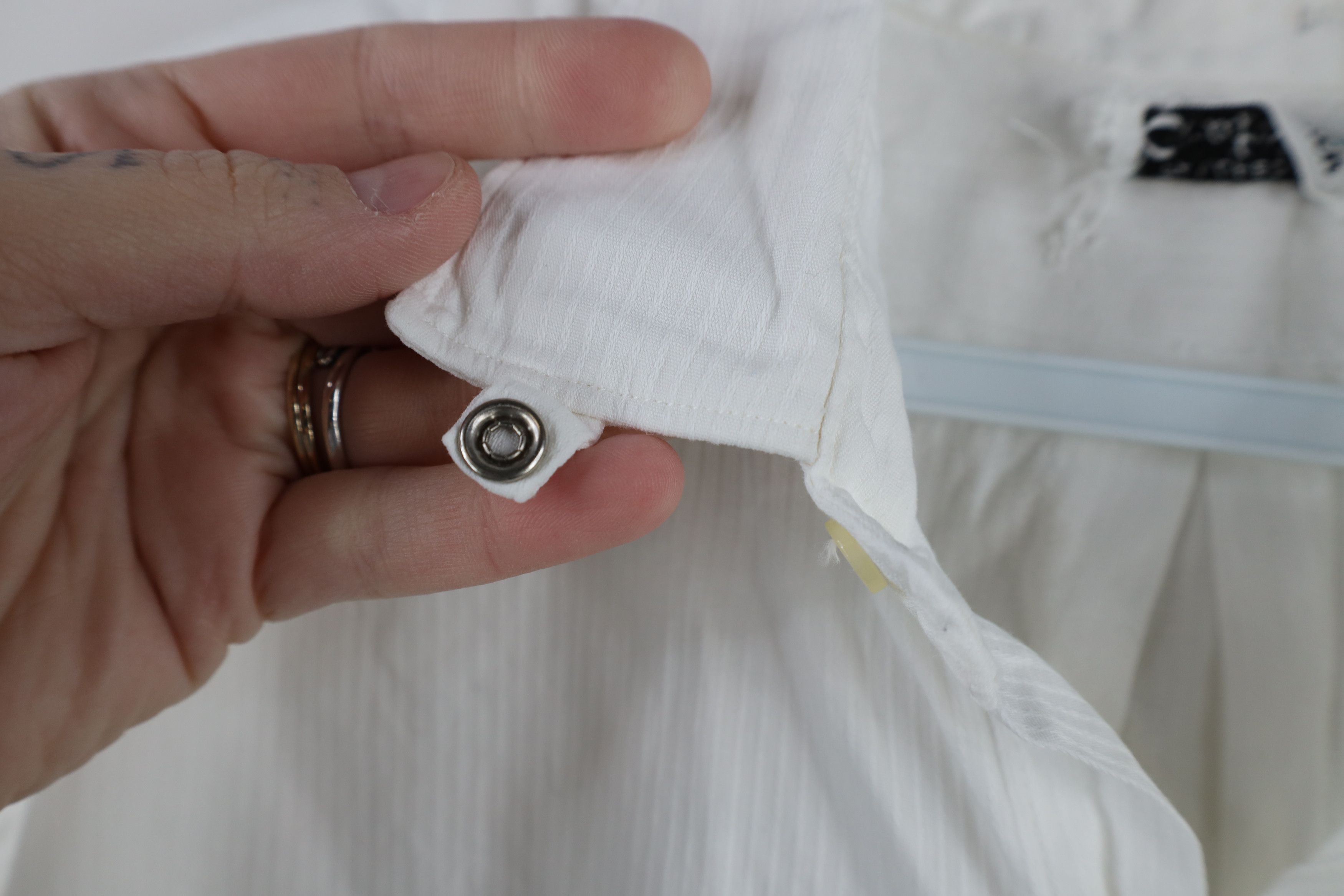Vintage Vintage 50s 60s Streetwear Sheer Ribbed Button Shirt USA Size US M / EU 48-50 / 2 - 9 Thumbnail