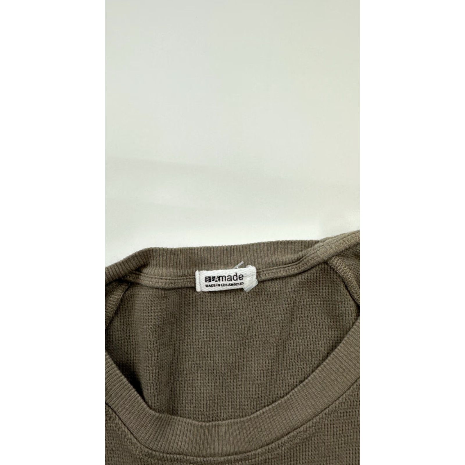 Vintage VINTAGE Lamade Women's Short Sleeve T-Shirt Small Green Waffle Knit Activewear Size S / US 4 / IT 40 - 5 Thumbnail