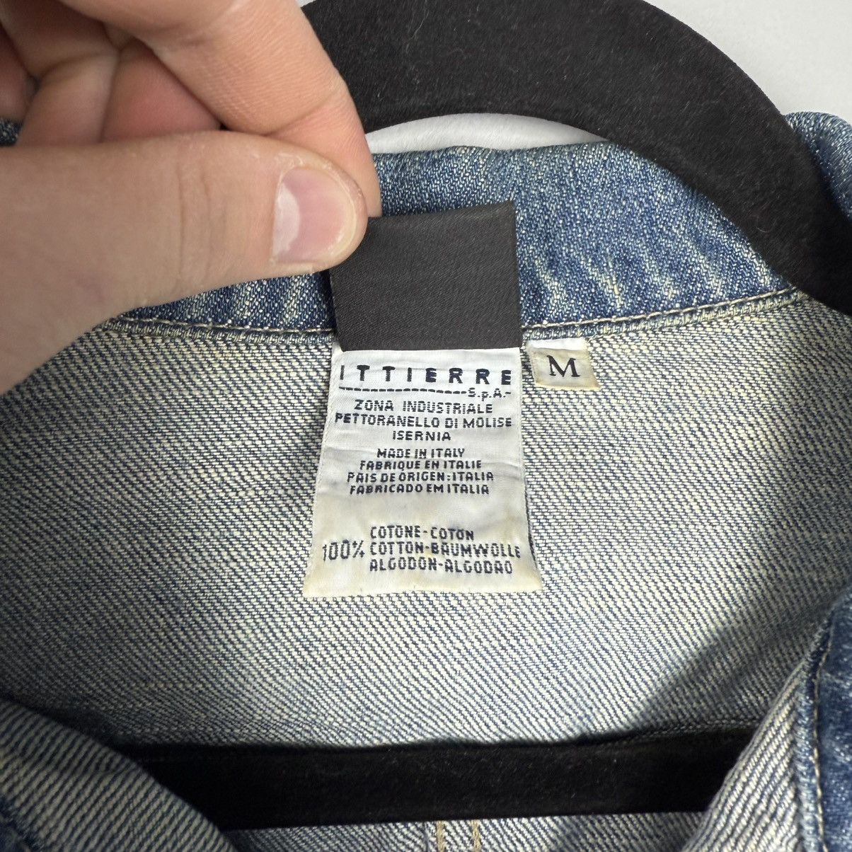 Versace Vintage Jeans Jacket Avant Garde Versace Distressed Y2K Size M / US 6-8 / IT 42-44 - 6 Thumbnail