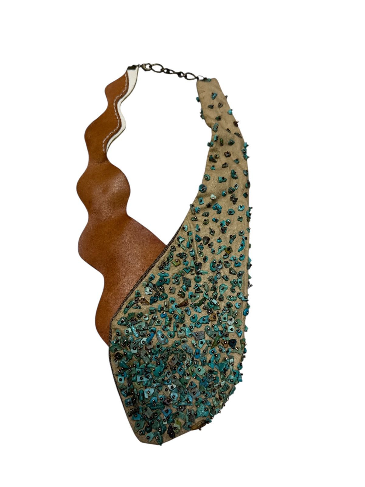 Jewelry VINTAGE SCATTERED TURQUOISE GEMS NECKLACE Size ONE SIZE - 1 Thumbnail