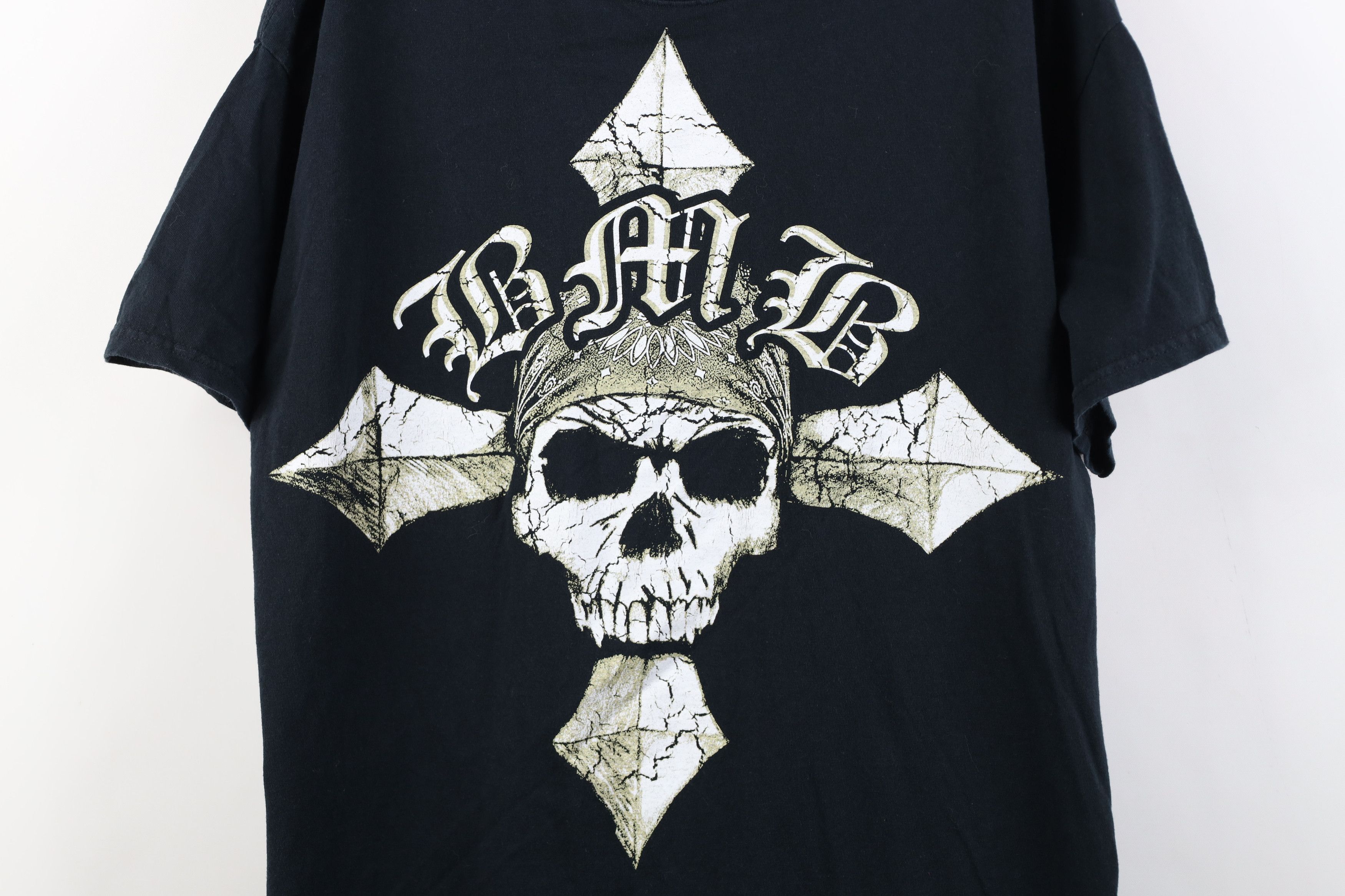 Vintage Vintage Y2K Bret Michaels Band Short Sleeve T-Shirt Skull Size US XL / EU 56 / 4 - 4 Thumbnail