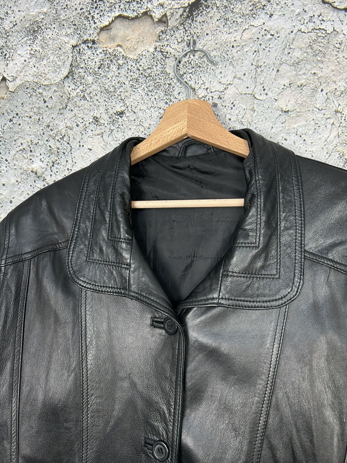 Vintage Vintage Avant Garde Genuine Leather Jacket Grunge Rock Punk Size US L / EU 52-54 / 3 - 3 Thumbnail