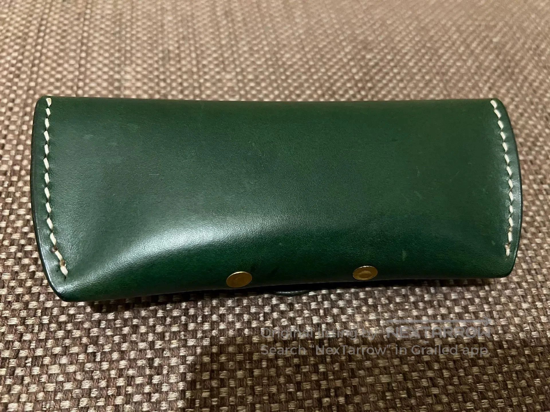 RRL Ralph Lauren RRL HK Dark Green Leather Glasses Case. Size ONE SIZE - 2 Thumbnail
