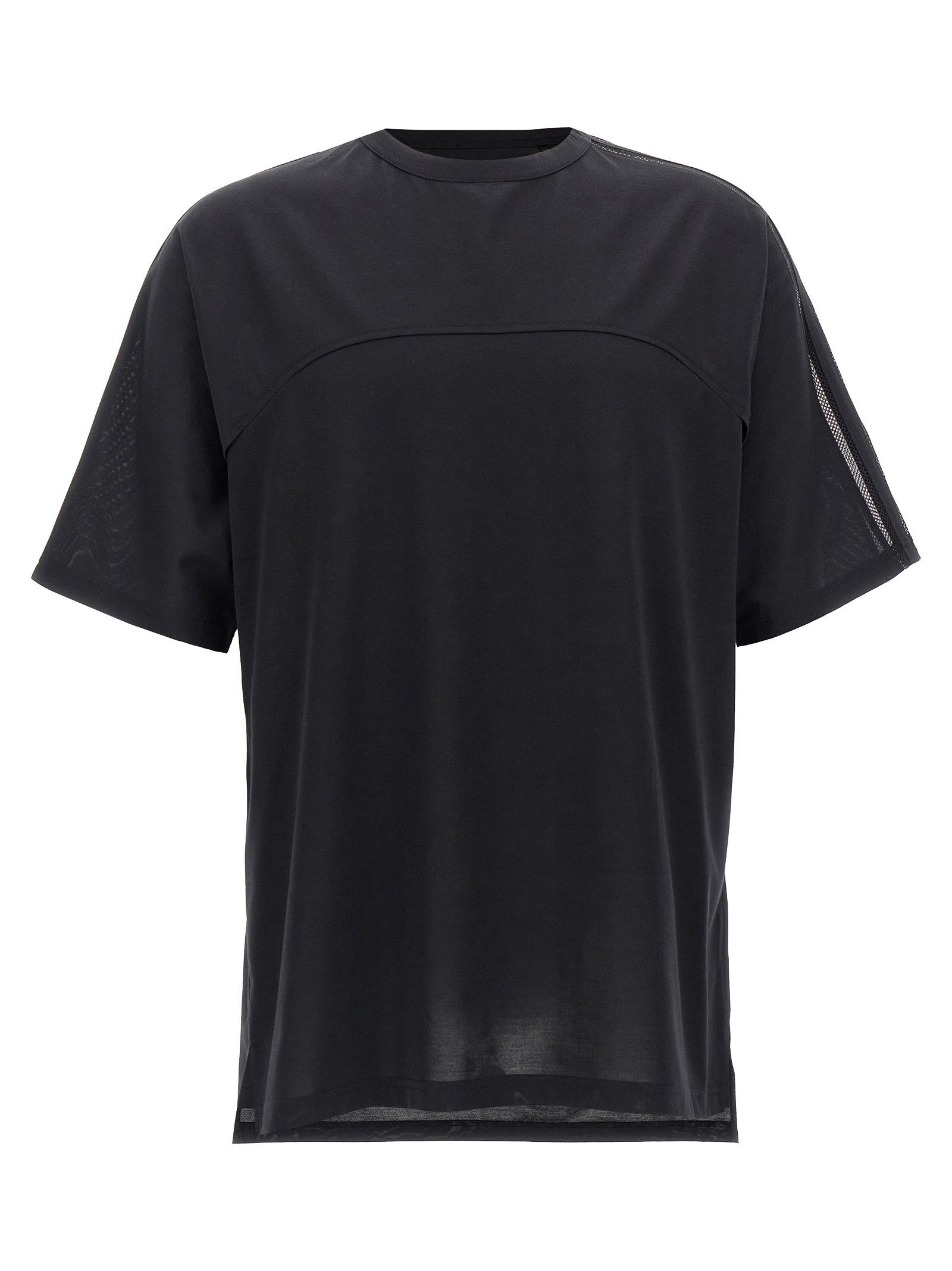 Y-3｜SHORT-SLEEVED ROUND NECK T-SHIRTS (Stripe Logo T-sh Y-3 Logo Print Three Stripe Crew Neck Short Sleeve T-shirt