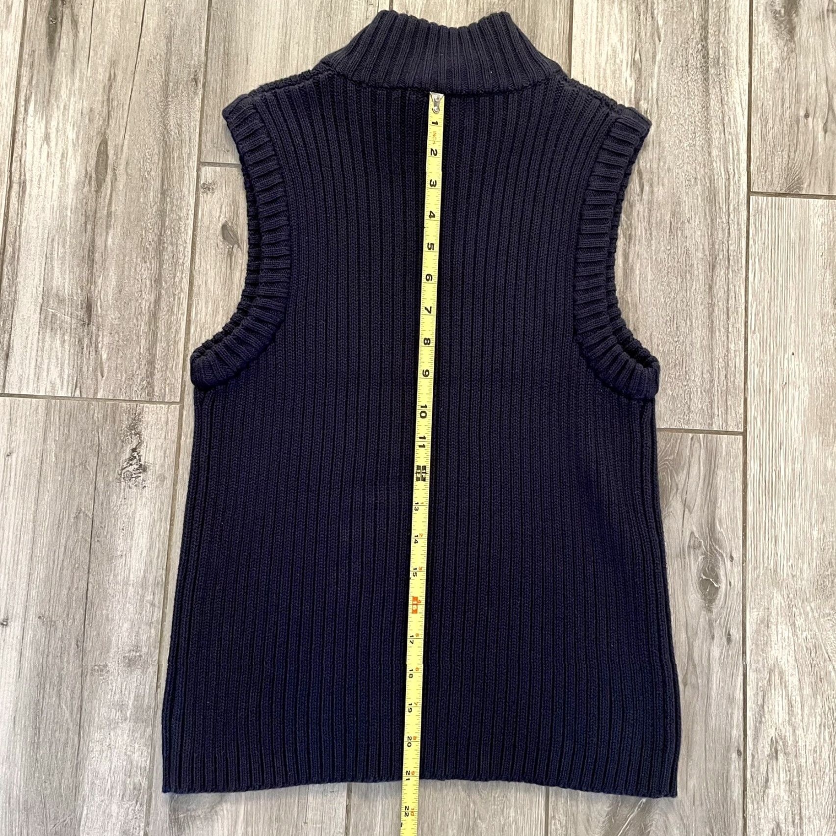 Gap VINTAGE GAP Vest Full Zip Up Cotton Blue Ribbed Corduroy Medium Ladies Unisex Adults M Knitted / Zip Vest 90s Cords Vintage Theme Size US M / EU 48-50 / 2 - 5 Thumbnail