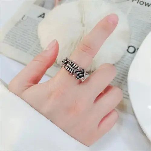 Designer × Vintage Vintage Skull Bones 🦴 Rings Unisex Size ONE SIZE - 2 Thumbnail