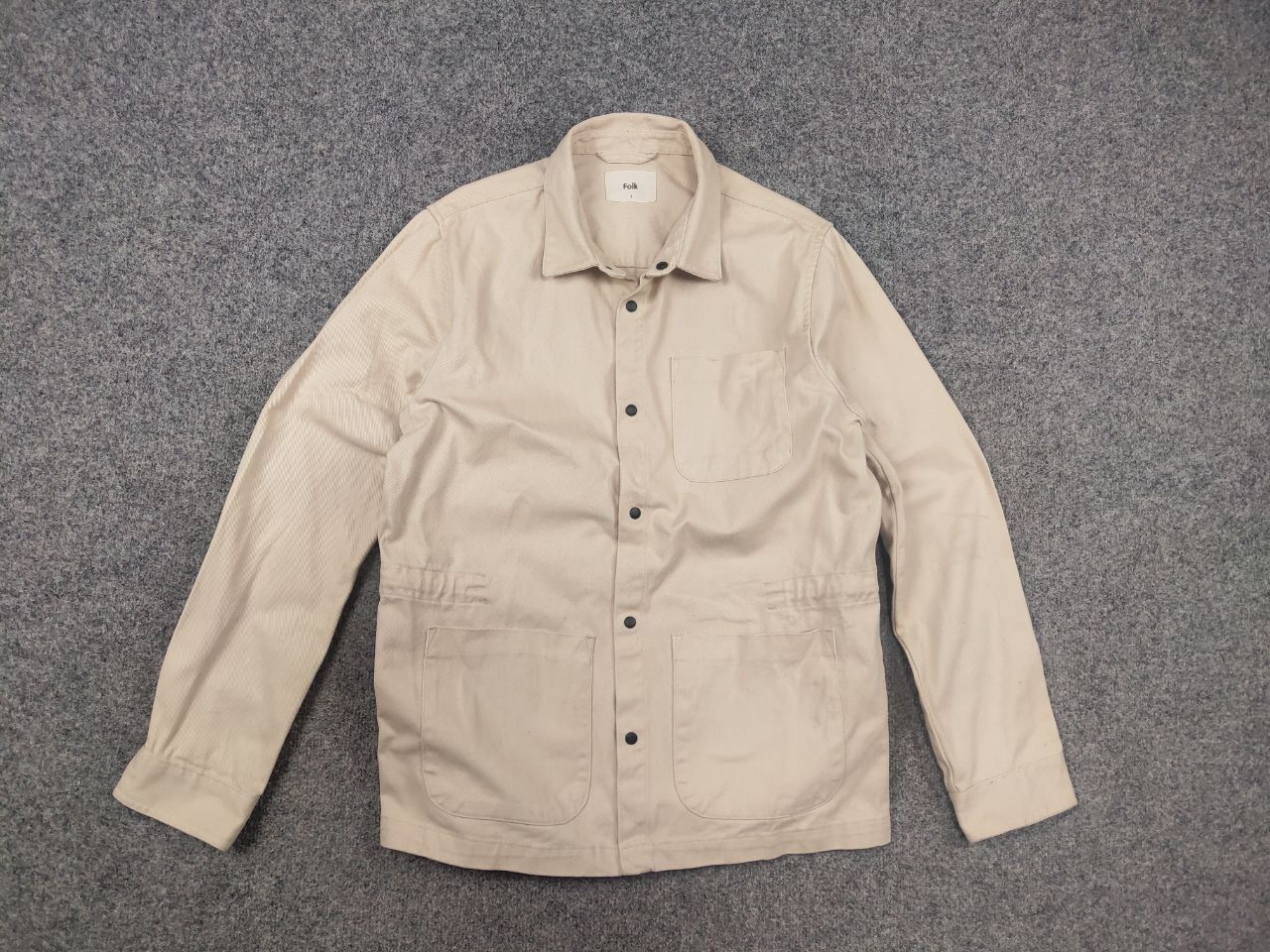 Folk Folk Vintage Minimalist canvas Chote Work Casual Jacket Size US L / EU 52-54 / 3 - 2 Thumbnail