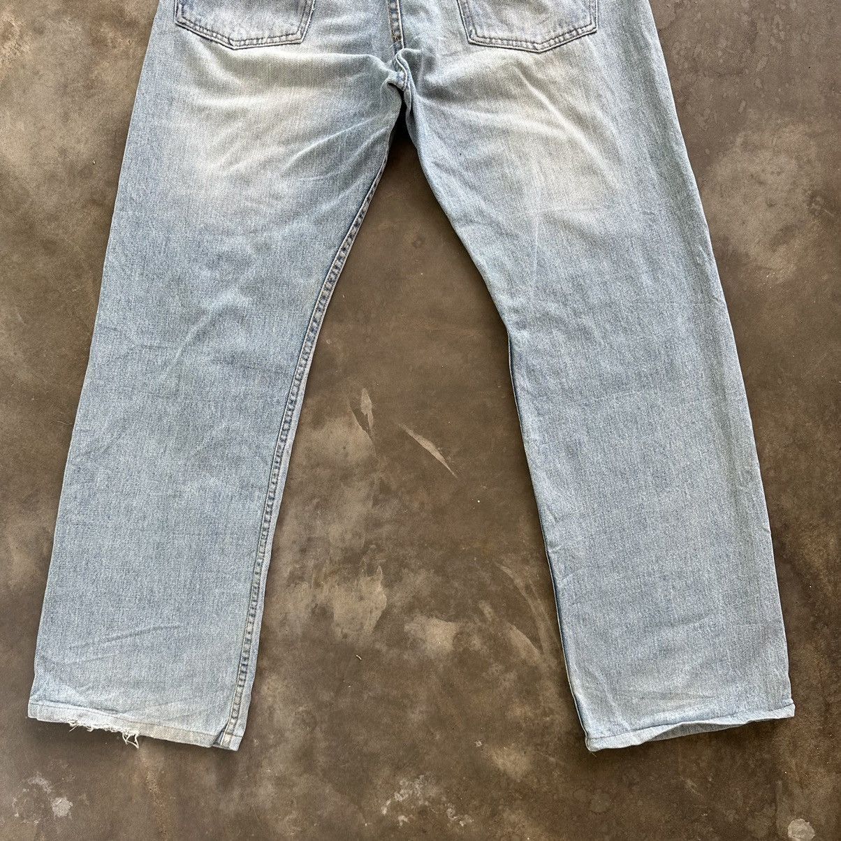 Japanese Brand Vintage Japanese Distressed Faded Denim Jean Pant W33 Size US 33 - 11 Thumbnail