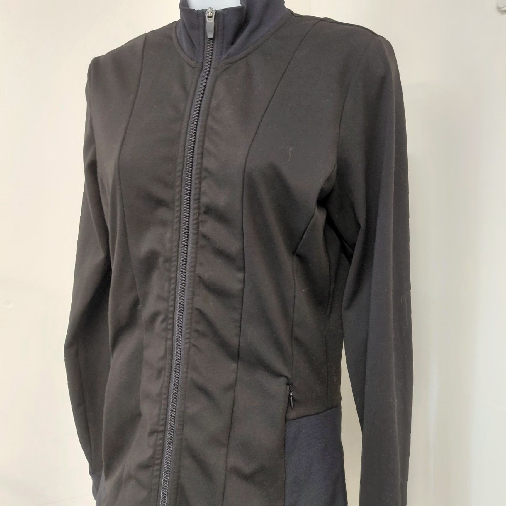 Vintage Southern Athletica Jacket Womens Small Black Long Sleeve Thumbhole Full Zip Size S / US 4 / IT 40 - 6 Thumbnail