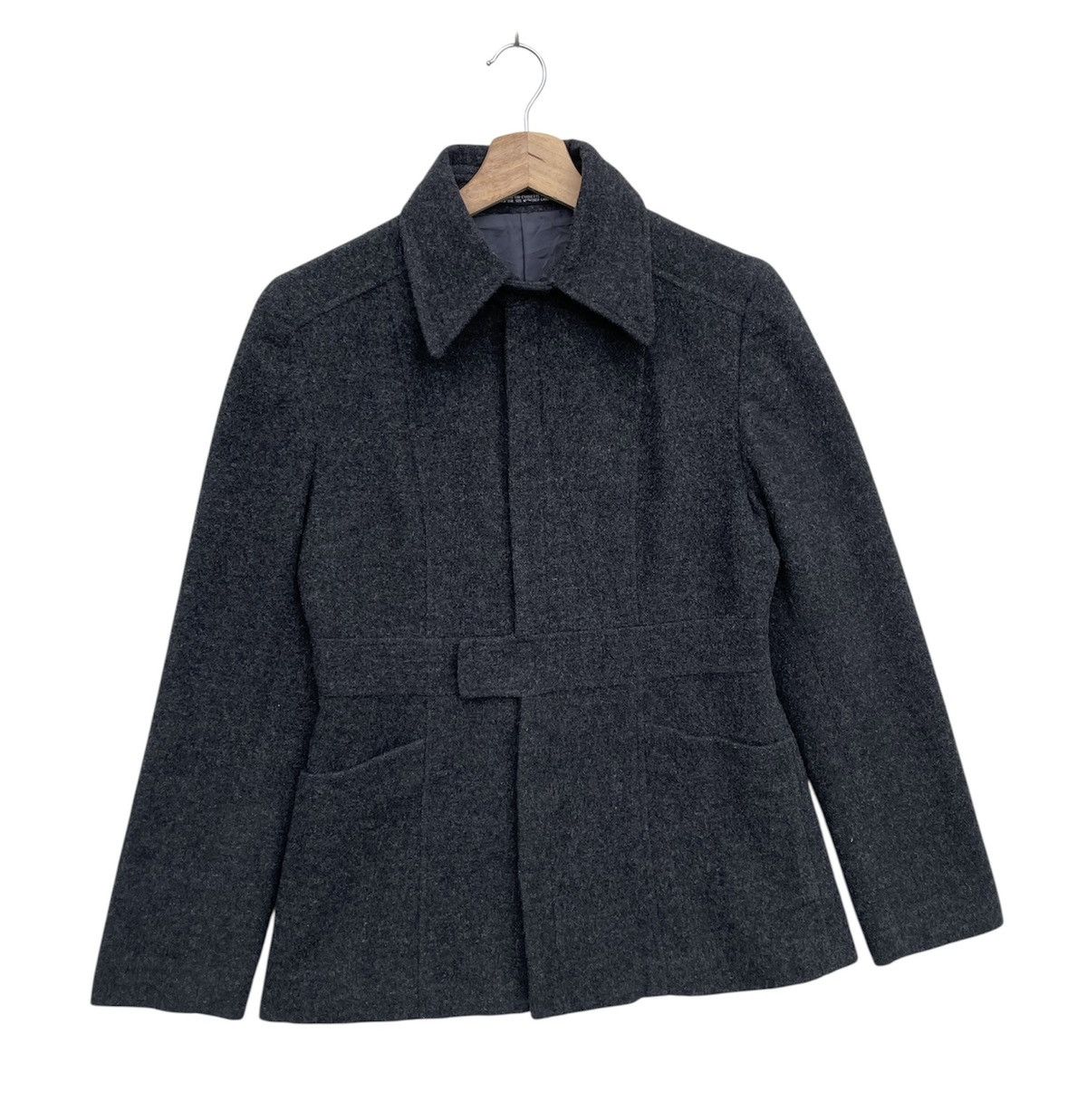 Yohji Yamamoto 🔥Accept Binding🔥 INED By Yohji Yamamoto By Peacoat With Belt Size S / US 4 / IT 40 - 2 Thumbnail