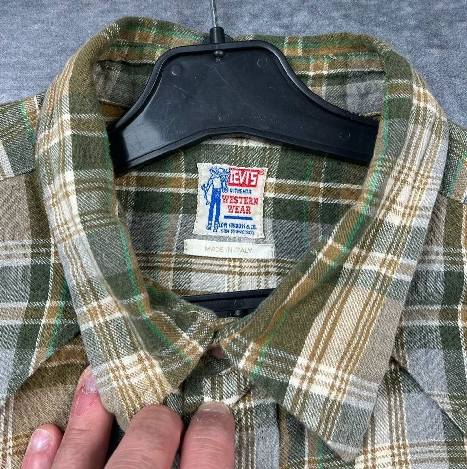 Levi's Vintage Clothing VINTAGE LEVIS Western Wear flannel shirt size Large Size US L / EU 52-54 / 3 - 8 Thumbnail