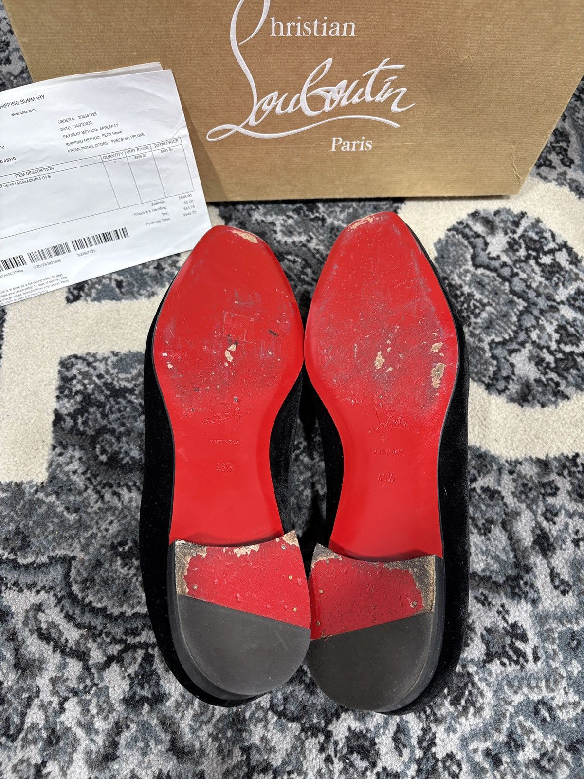Christian Louboutin Red bottom dress shoes size 13.5US/46.5EU Size US 13 / EU 46 - 4 Thumbnail