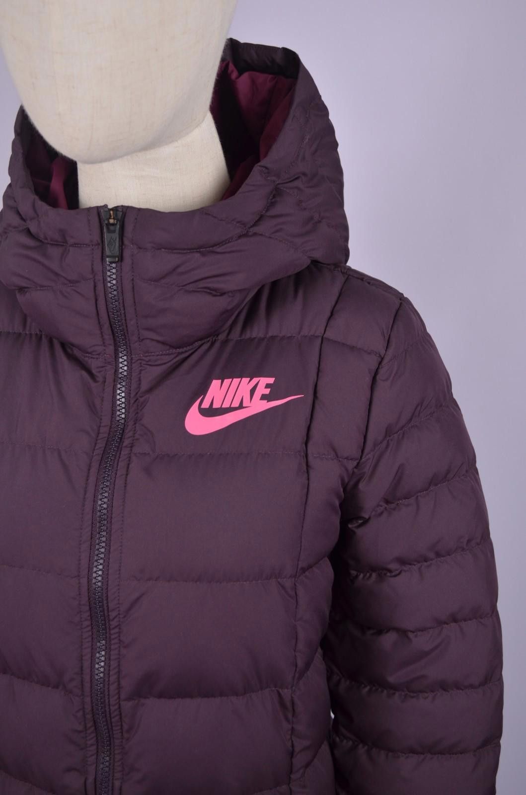 Womens Nike NSW Down Fill Parka Hooded Jacket Size XS Purple