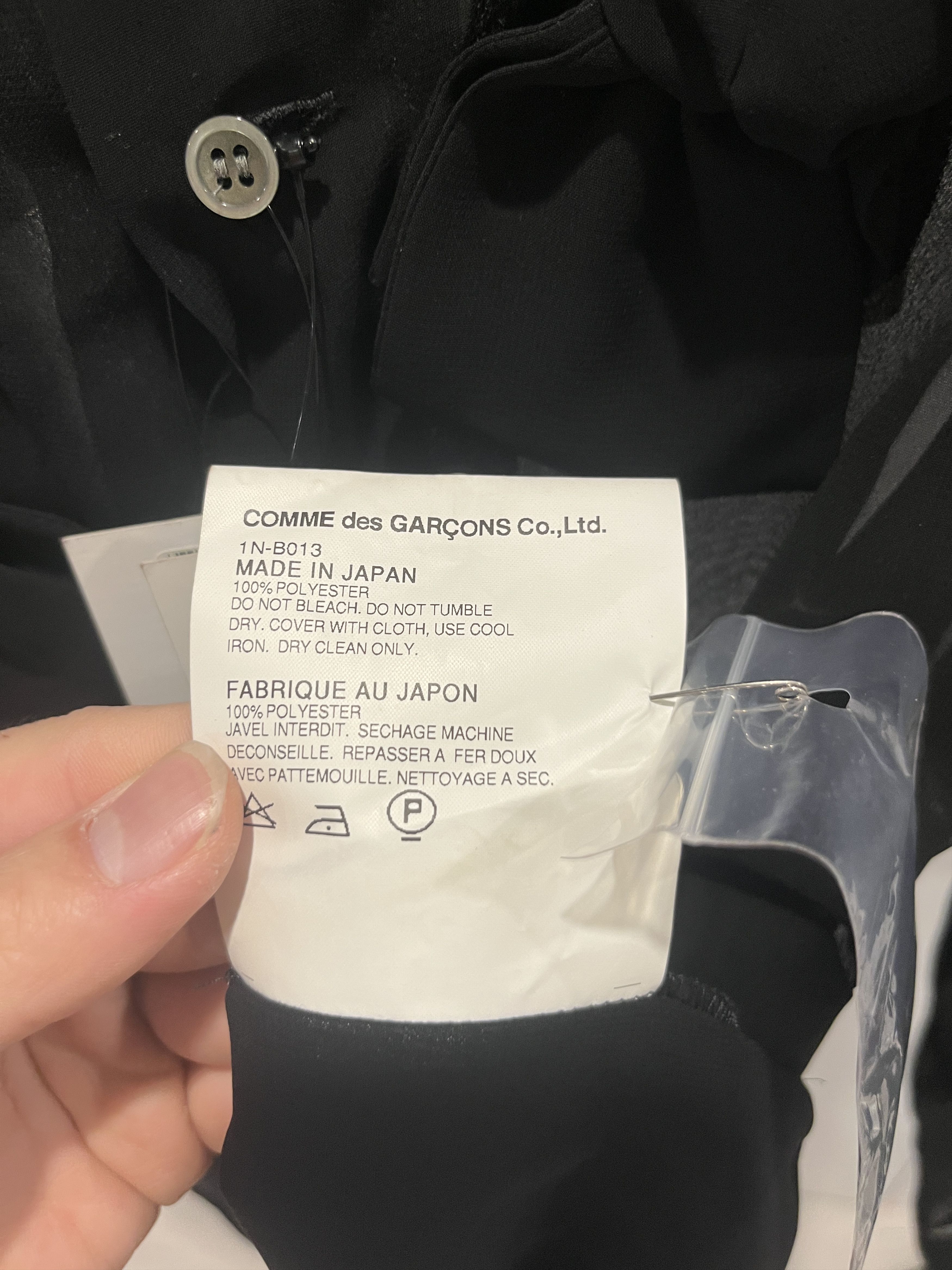 Comme des Garcons Black Comme des Garcons 'Black' Sheer Bow Shirt AW2014 Size S / US 4 / IT 40 - 8 Thumbnail