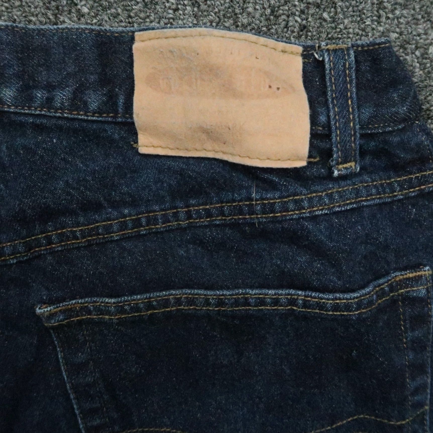 Anchor Blue VINTAGE Anchor Blue Jeans 31x28 Wide Leg Relaxed Fit Baggy Dark Blue 90s Y2K Mens Size US 31 - 7 Thumbnail