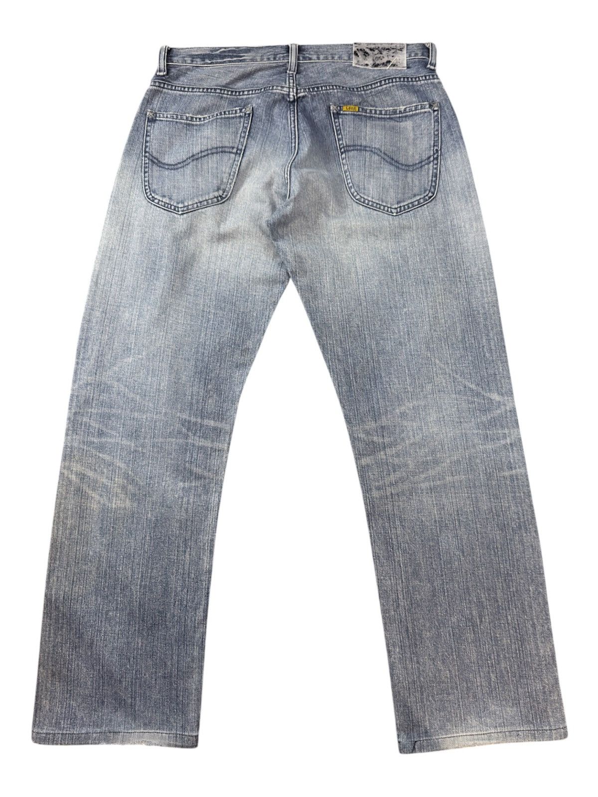 Lee × Number (N)ine Vintage 90s Japanese Denim Lee Distressed Faded Wash Jeans Size US 33 - 2 Thumbnail