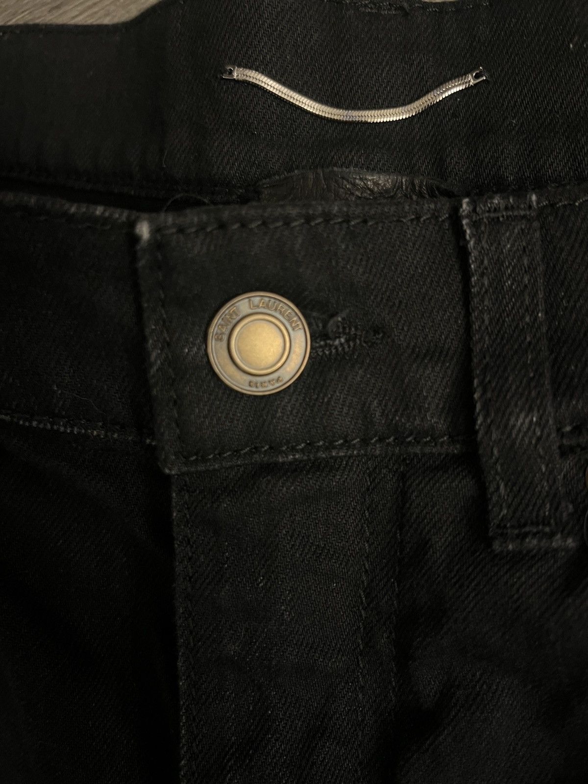 Yves Saint Laurent YSL Black Slim Designer Jeans Size 30" / US 8 / IT 44 - 4 Thumbnail