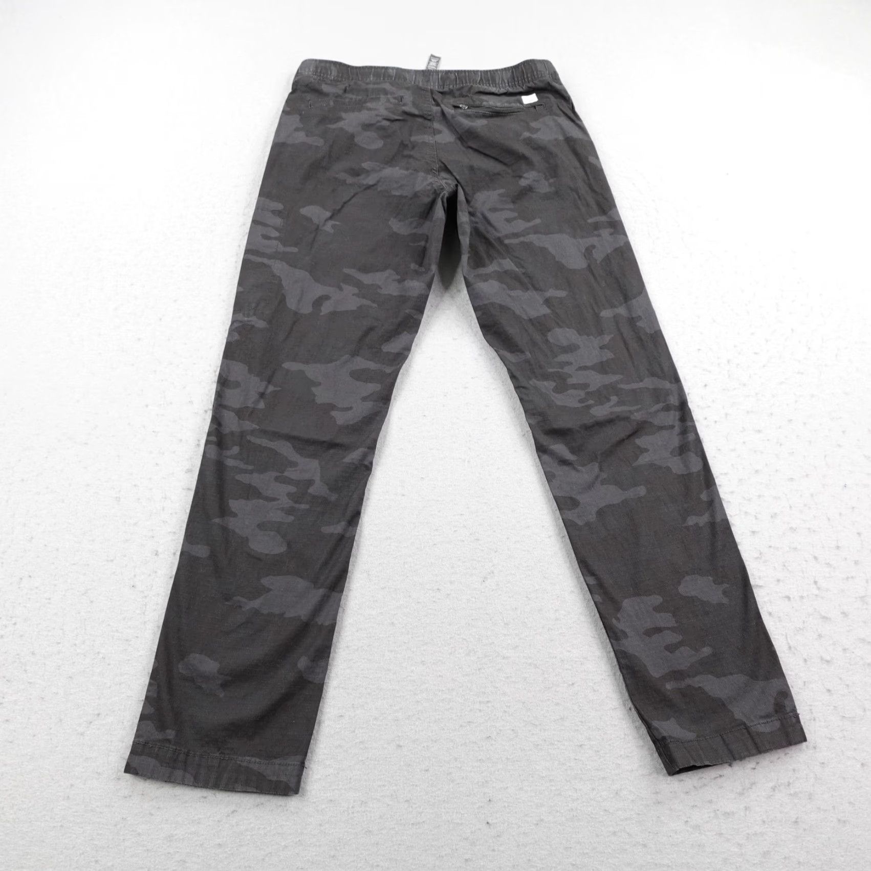 Vuori Vuori Pants Women Gray Camouflage Ripstop Chino Joggers Drawstring Hiking Pockets Zip Pocket Stretch Adjustable Waist Size 32" / US 10 / IT 46 - 4 Thumbnail