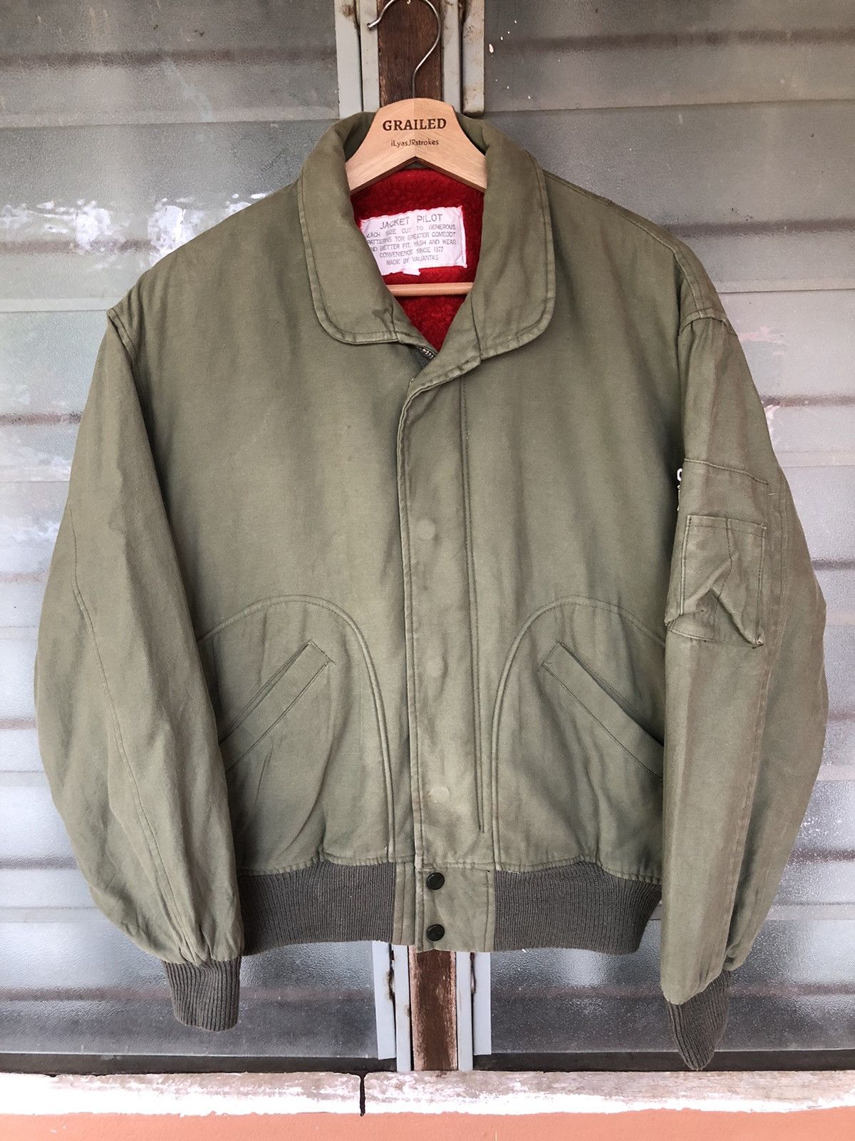 Japanese Brand Vintage Jacket Pilot Japanese Bomber Jacket Size US L / EU 52-54 / 3 - 1 Thumbnail