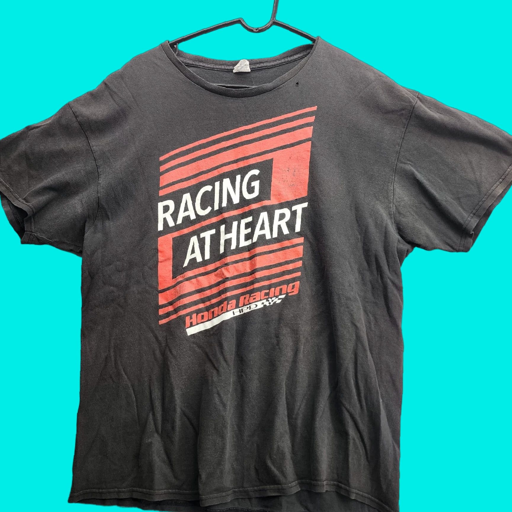 Honda **At Heart Shirt Honda Racing HPD Large Distressed Black** User: **Racing At Heart Honda HPD Large Black Distressed** Size US L / EU 52-54 / 3 - 1 Thumbnail