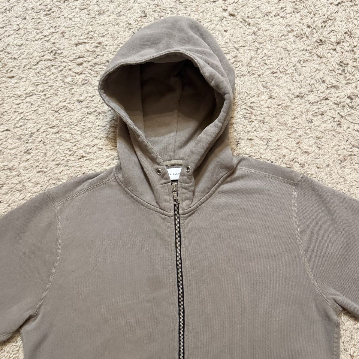 John Elliott John Elliott Grey Zip Up Hoodje Large Size US L / EU 52-54 / 3 - 4 Thumbnail