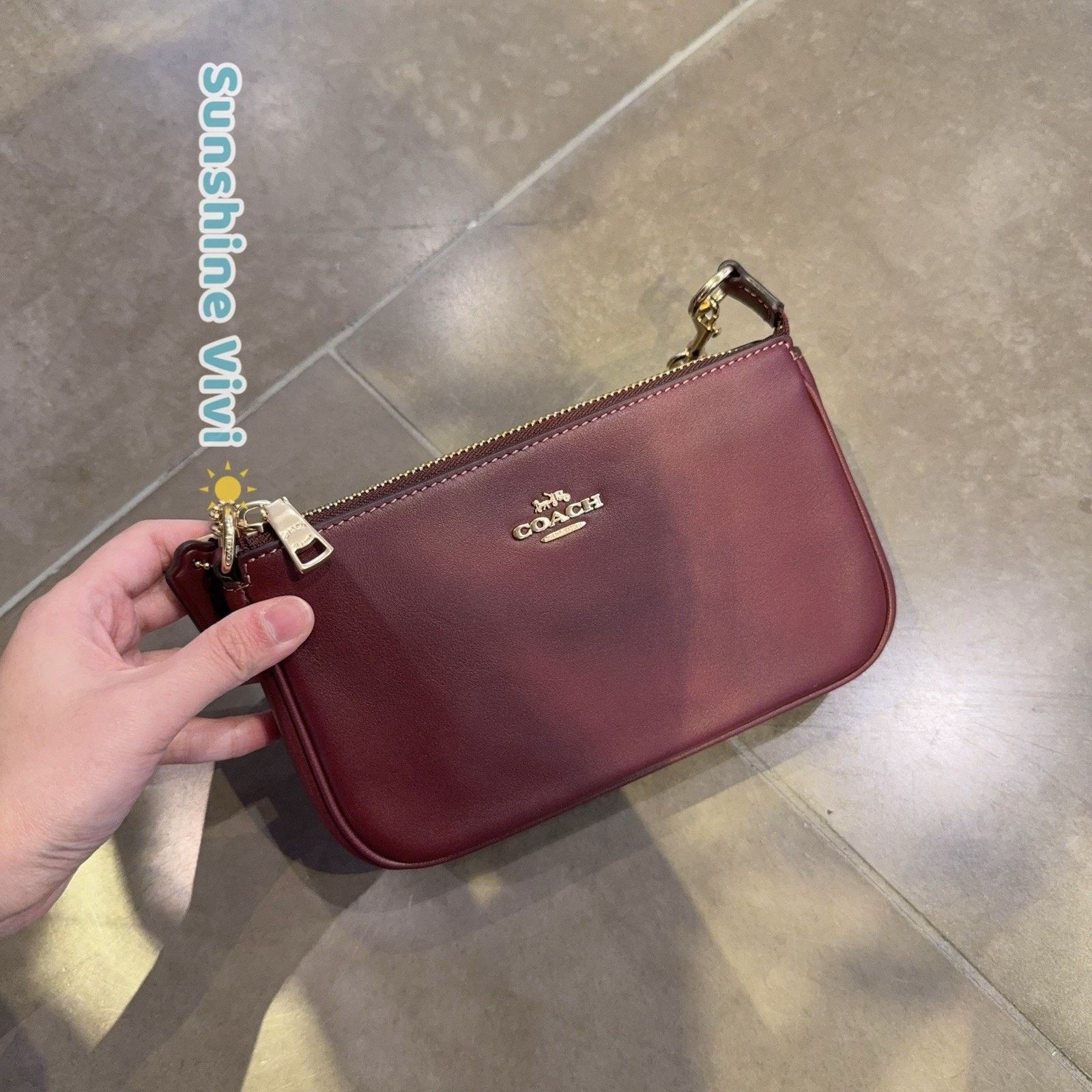 Coach NWT Coach Nolita 19 Smooth leather CCI92 Gold/Maroon Size ONE SIZE - 6 Thumbnail