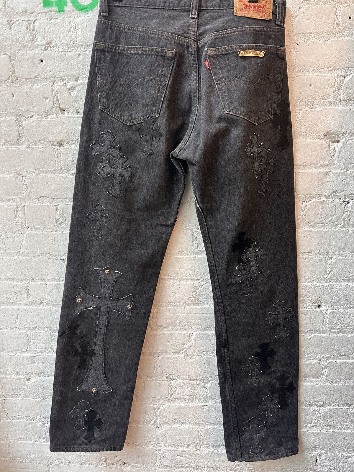 Chrome Hearts CHROME HEARTS INSANE CROSS PATCH JEANS 29 or 30 Size US 29 - 9 Thumbnail