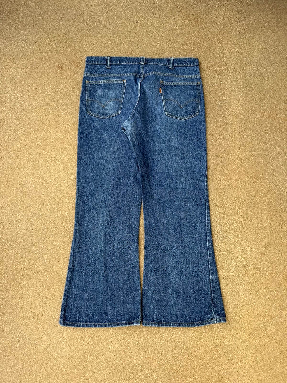 Levi's Vtg 70’s Levi’s 646 Orange Tab Bellbottom Flare Jeans 36x28 Size US 36 / EU 52 - 2 Thumbnail