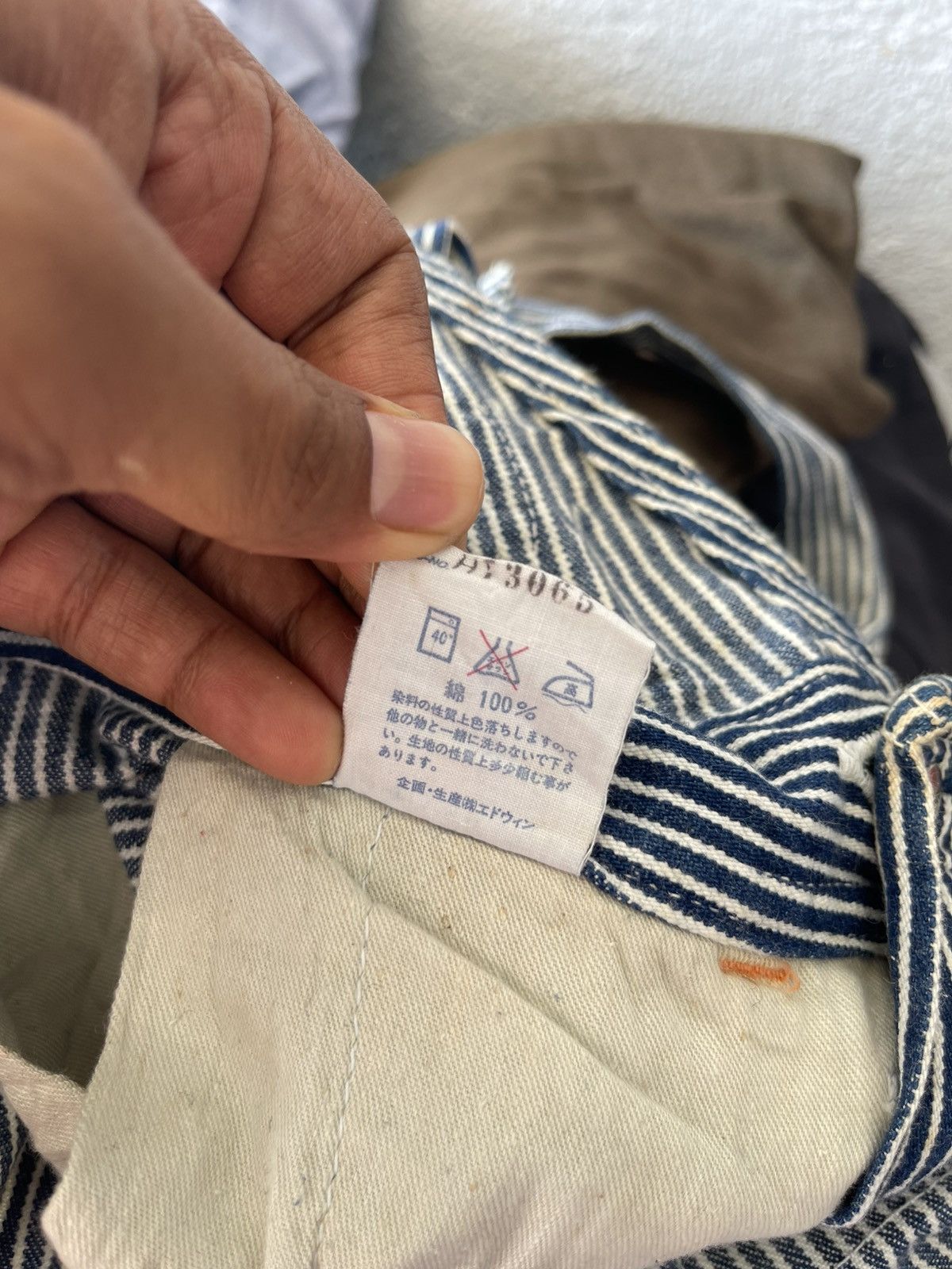 Edwin × Vintage Edwin Hickory Overall Over Works Size US 32 / EU 48 - 10 Thumbnail