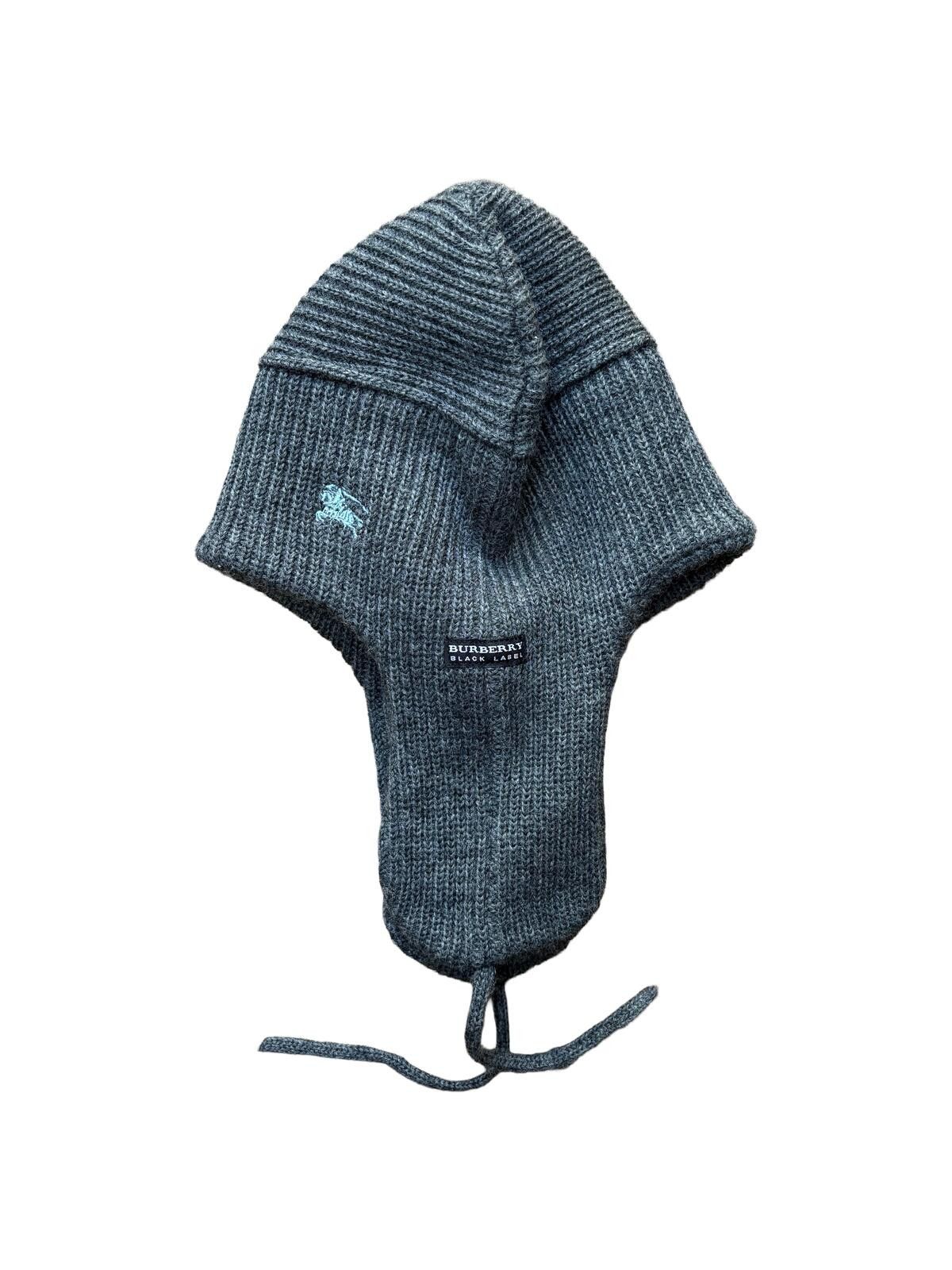 Burberry Burberry Black Label Ear Flap Knit Hat Grey Size ONE SIZE - 2 Thumbnail