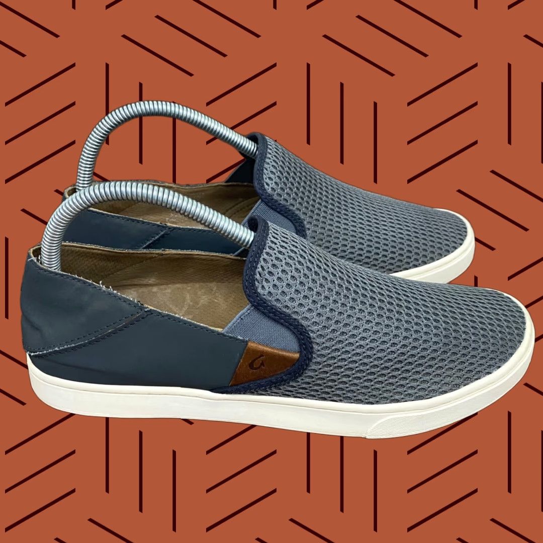 Olukai OLUKAI Pehuea Slip On Sneaker Womens 10 EU 40 Pavement Gray Loafer Casual Slip-On Walking 20271-166C Size US 10 / IT 40 - 1 Thumbnail