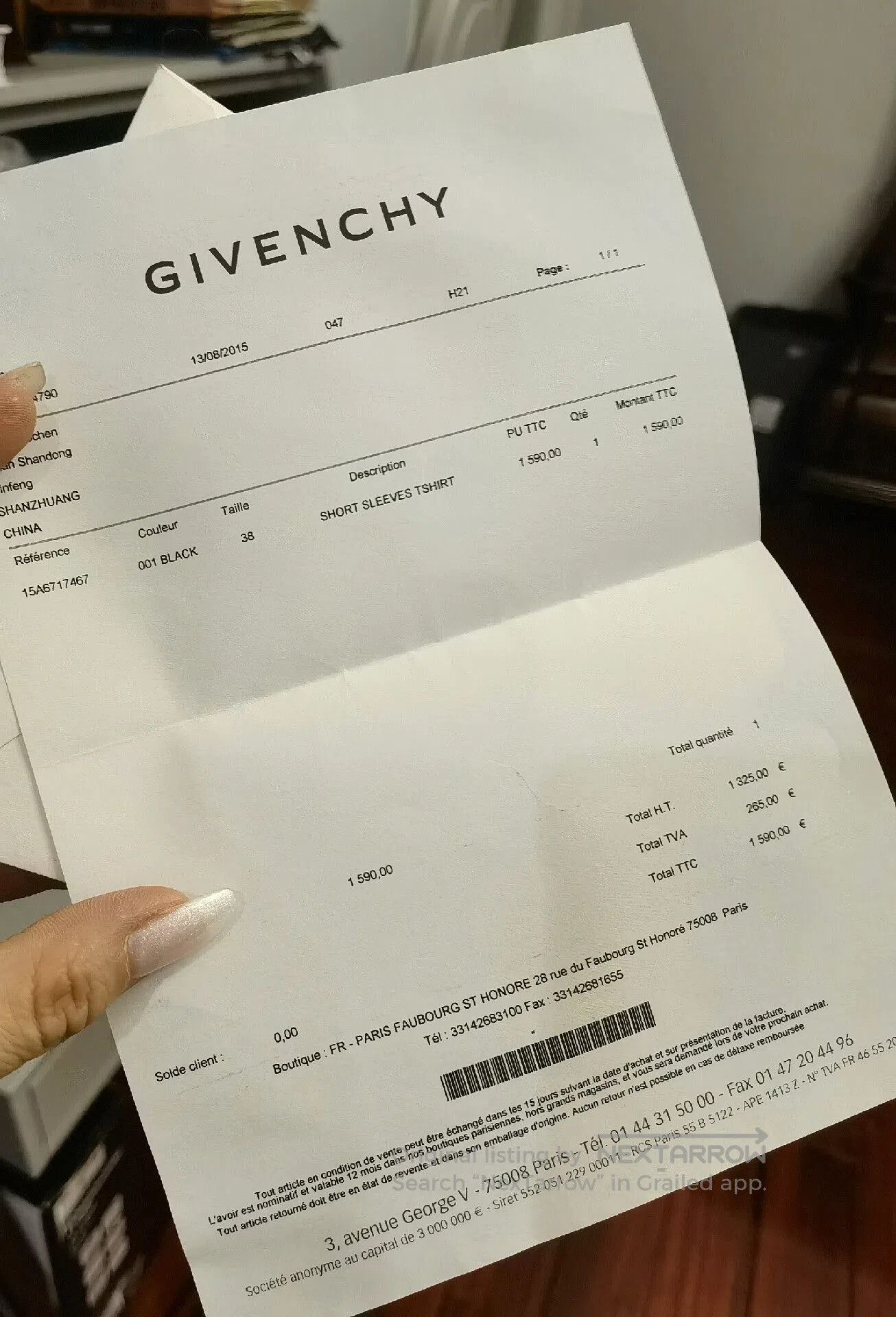 Givenchy Givenchy Limited Edition Crystal Embellished T-shirt. Size US XS / EU 42 / 0 - 6 Thumbnail