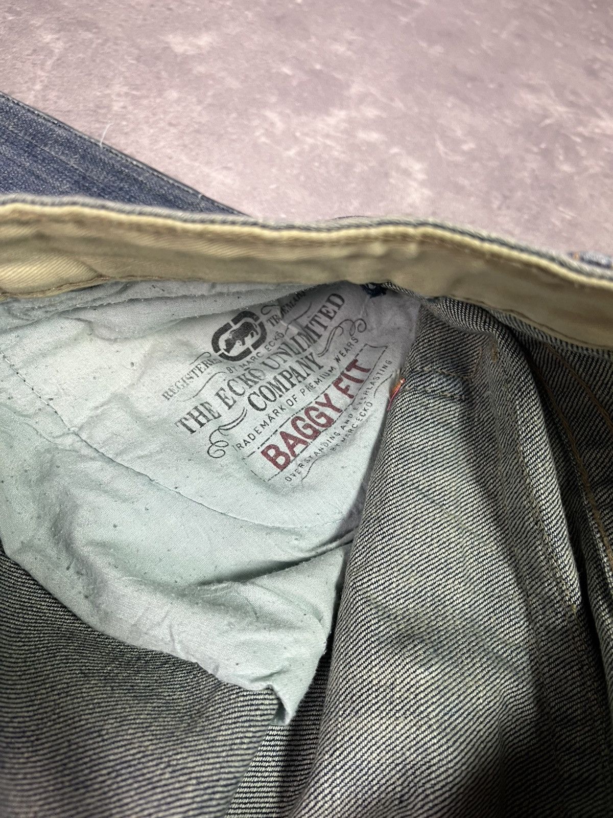 Ecko Unltd. Crazy 2000s Ecko Unltd. Grafitti Printed Flaps Baggy Jeans Size US 40 / EU 56 - 16 Thumbnail