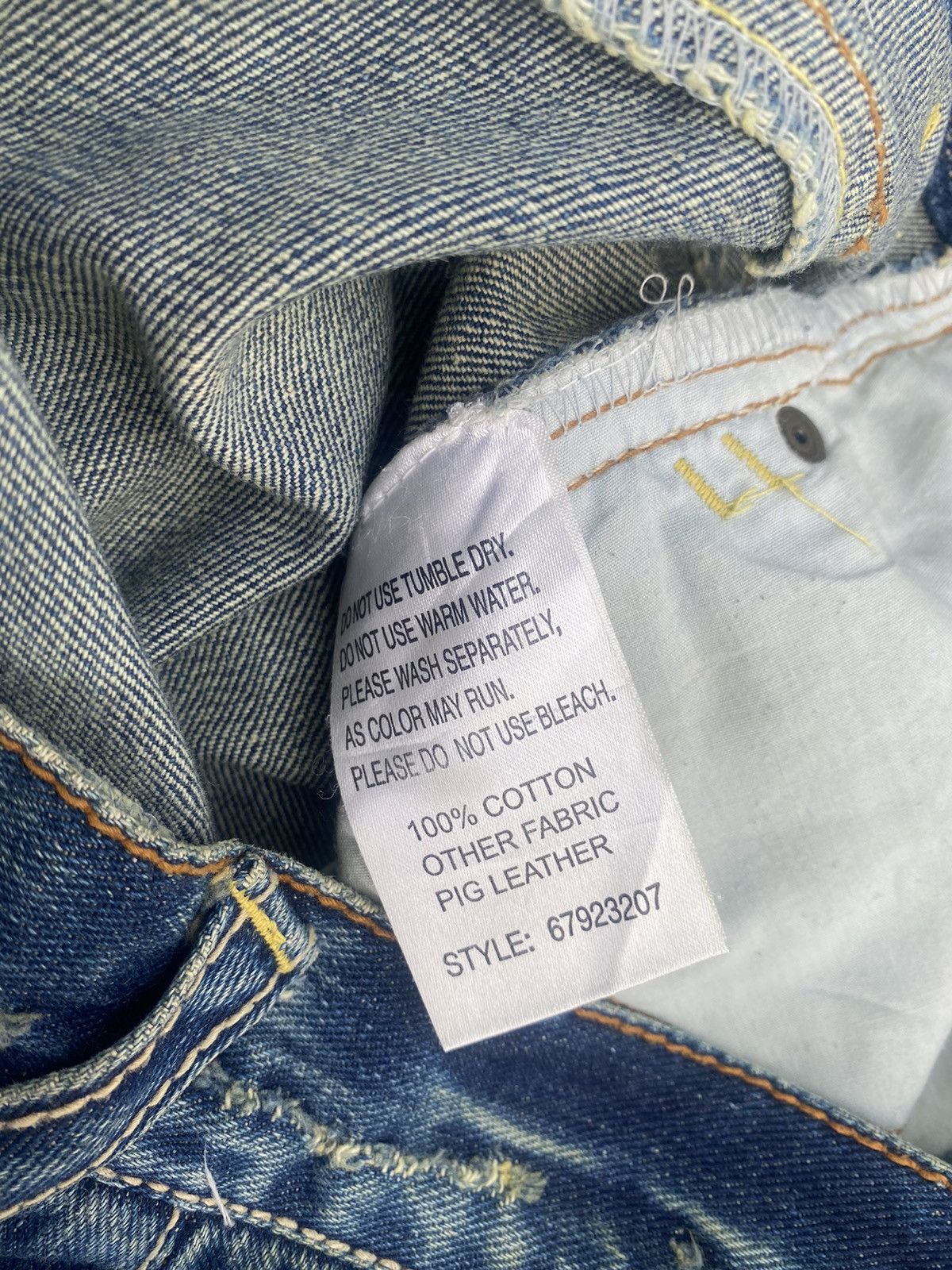 If Six Was Nine × Japanese Brand Flare Jeans Icom Distressed Pierced Size US 32 / EU 48 - 24 Thumbnail