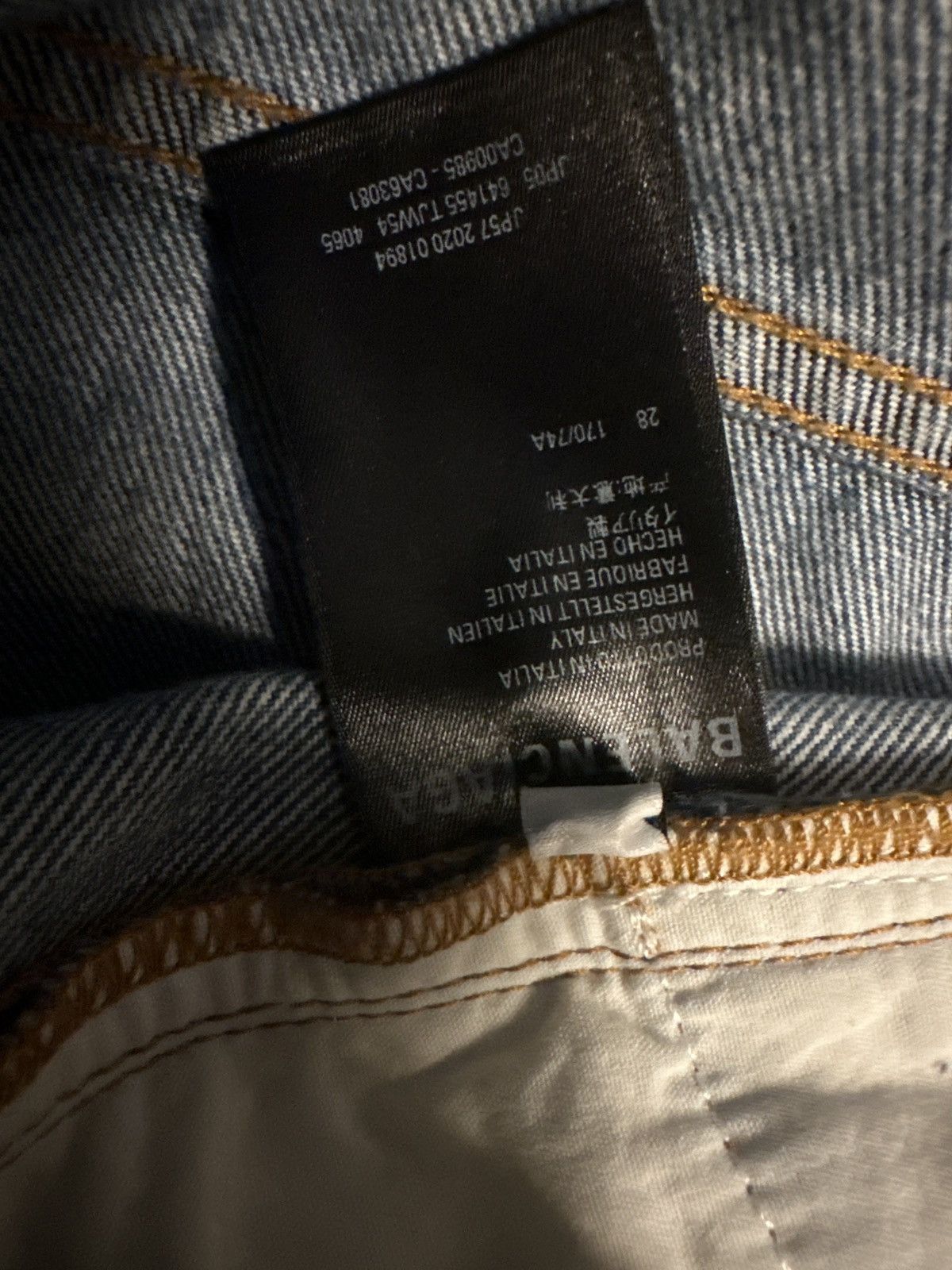 Balenciaga Balenciaga Midnight Blue Teddy Overprint Denim Size US 28 / EU 44 - 8 Thumbnail