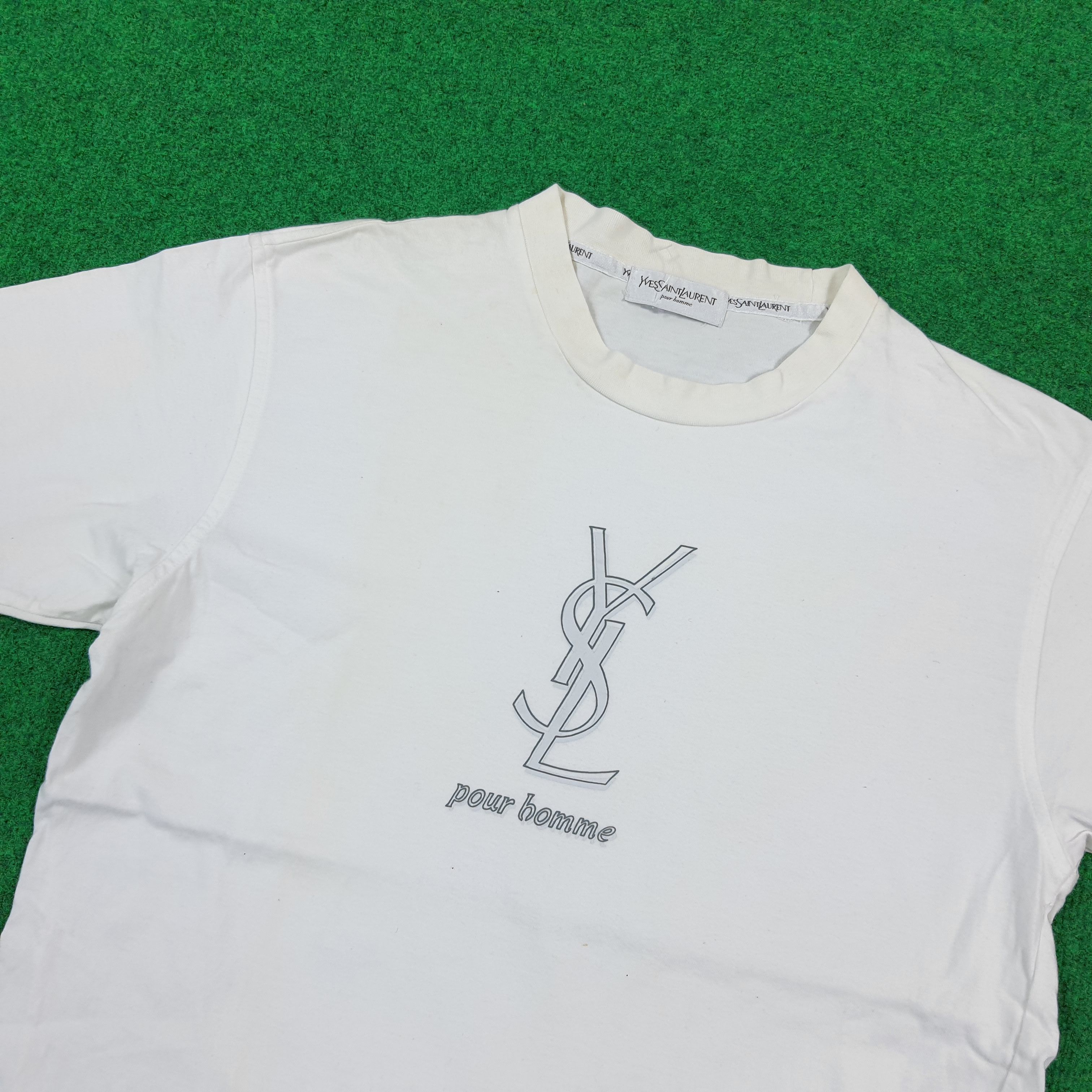 Yves Saint Laurent Vintage YSL Yves Saint Laurent Designer Tshirt C301N6 Size US M / EU 48-50 / 2 - 2 Thumbnail
