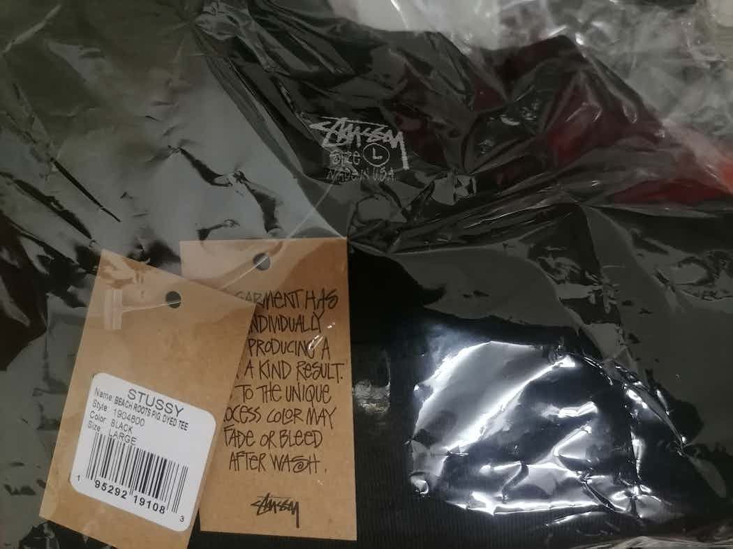 Stussy × Vintage STUSSY BEACH ROOTS PIGMENT DYED T-SHIRT Size US L / EU 52-54 / 3 - 2 Thumbnail