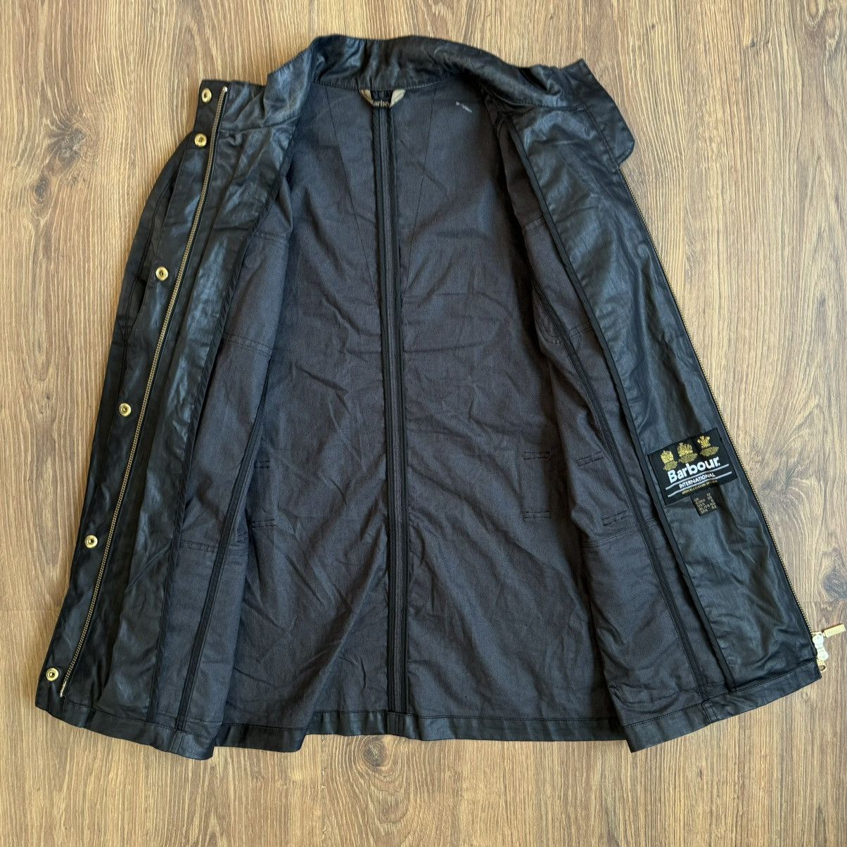 Barbour Barbour International Bearings Jacket Linen Blend Black Wmns Size M / US 6-8 / IT 42-44 - 4 Thumbnail