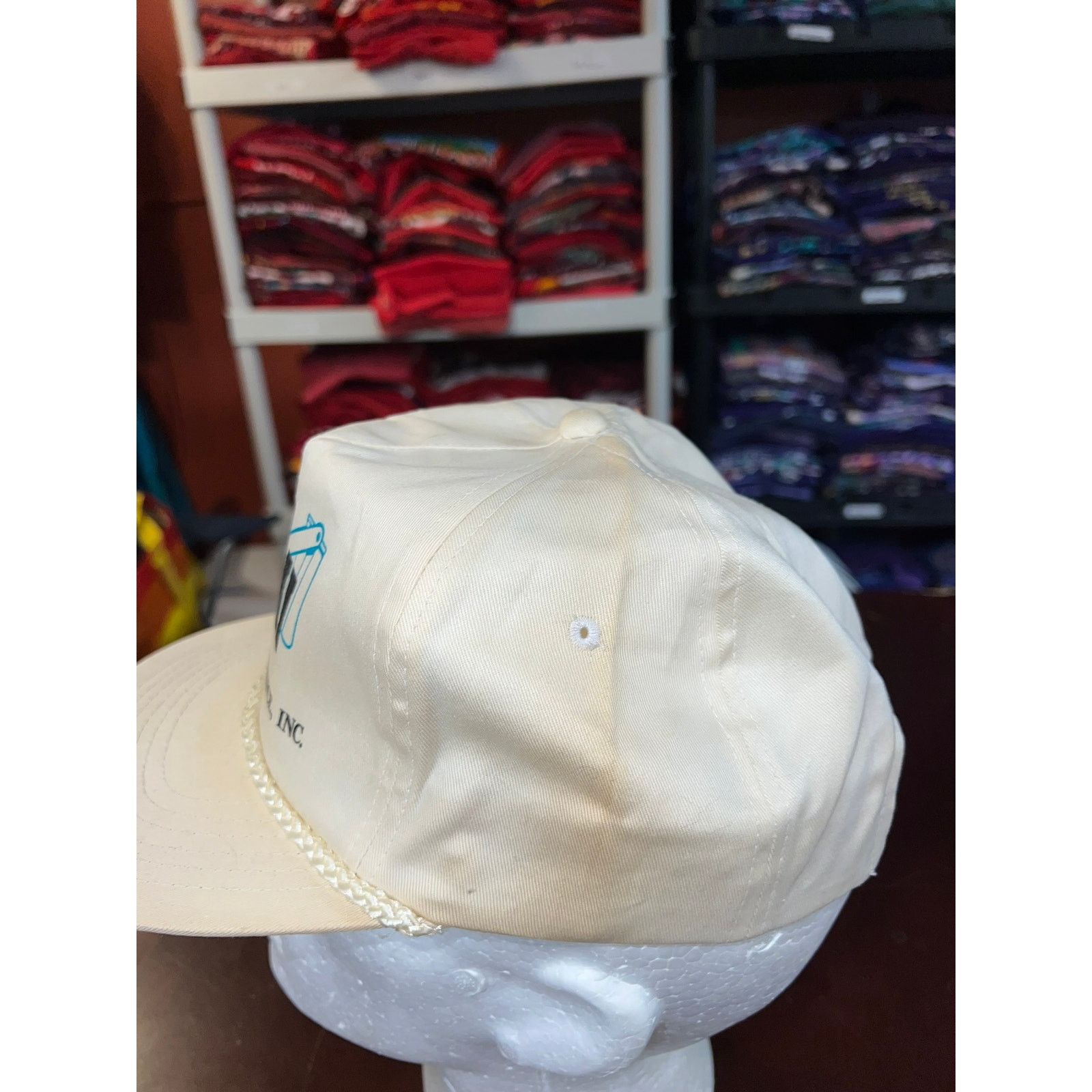 Vintage Vintage Davis Fleet Hat Maintenance Roper White Cap Snapback Size ONE SIZE - 4 Thumbnail