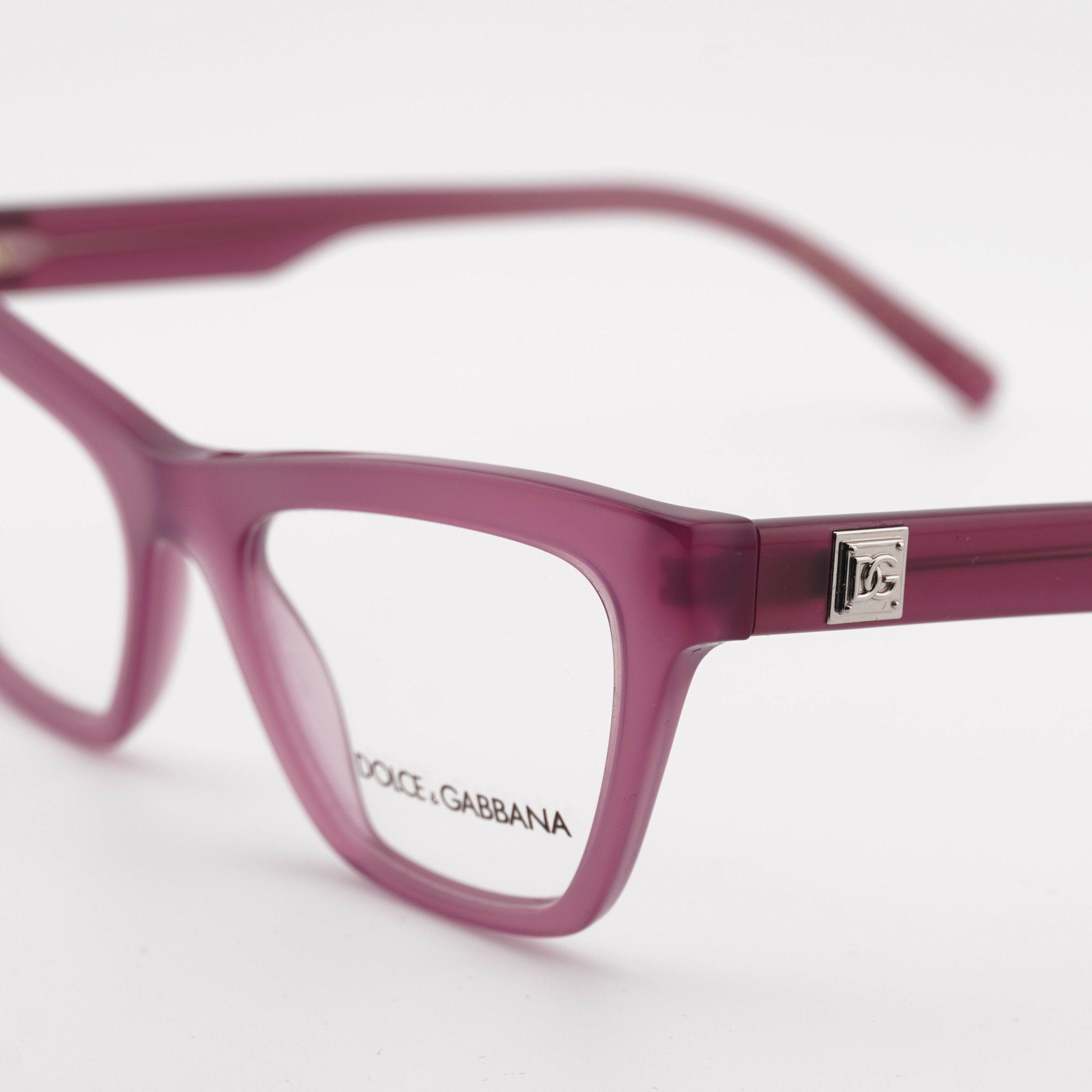 Dolce & Gabbana Dolce & Gabbana DG3359 2966 Eyeglasses Cat Eye Raspberry Size ONE SIZE - 9 Thumbnail